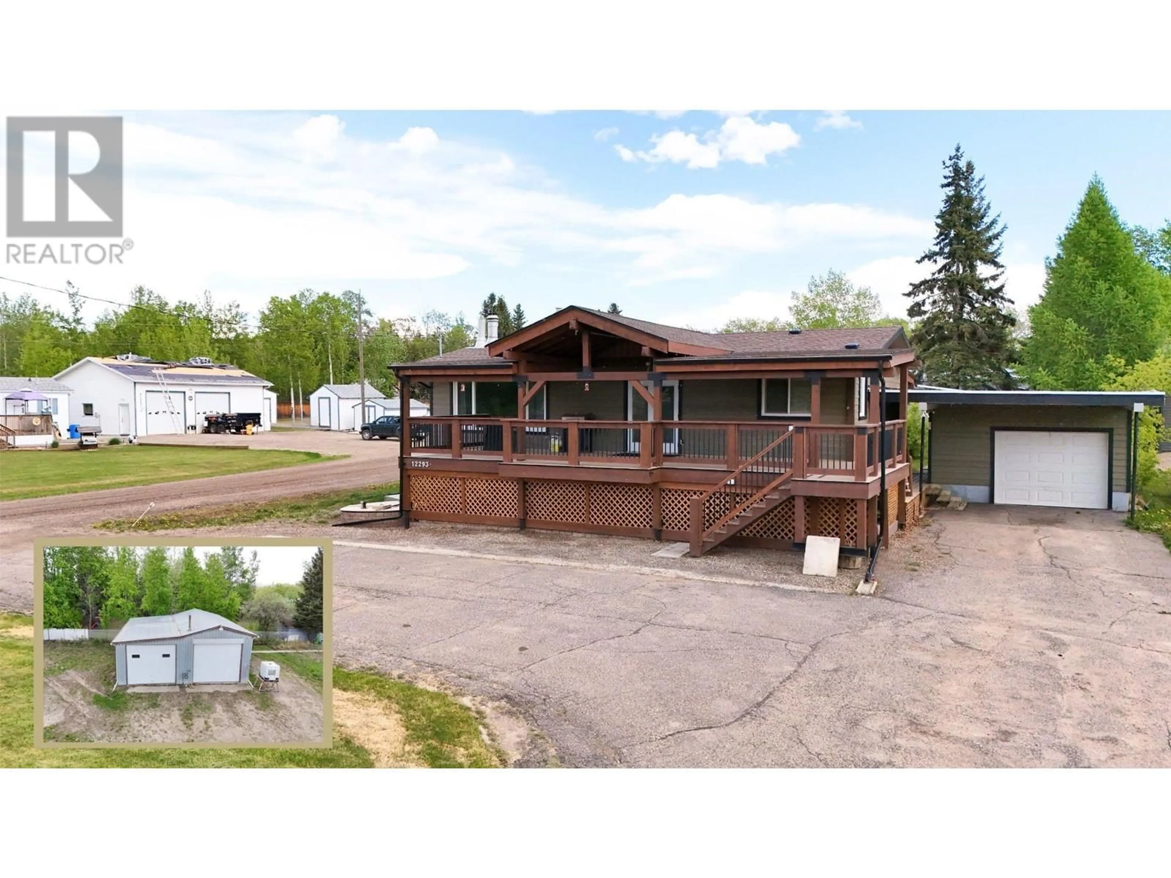 A pic from outside/outdoor area/front of a property/back of a property/a pic from drone, building for 12293 BIRCH AVENUE, Fort St. John British Columbia V1J8A5