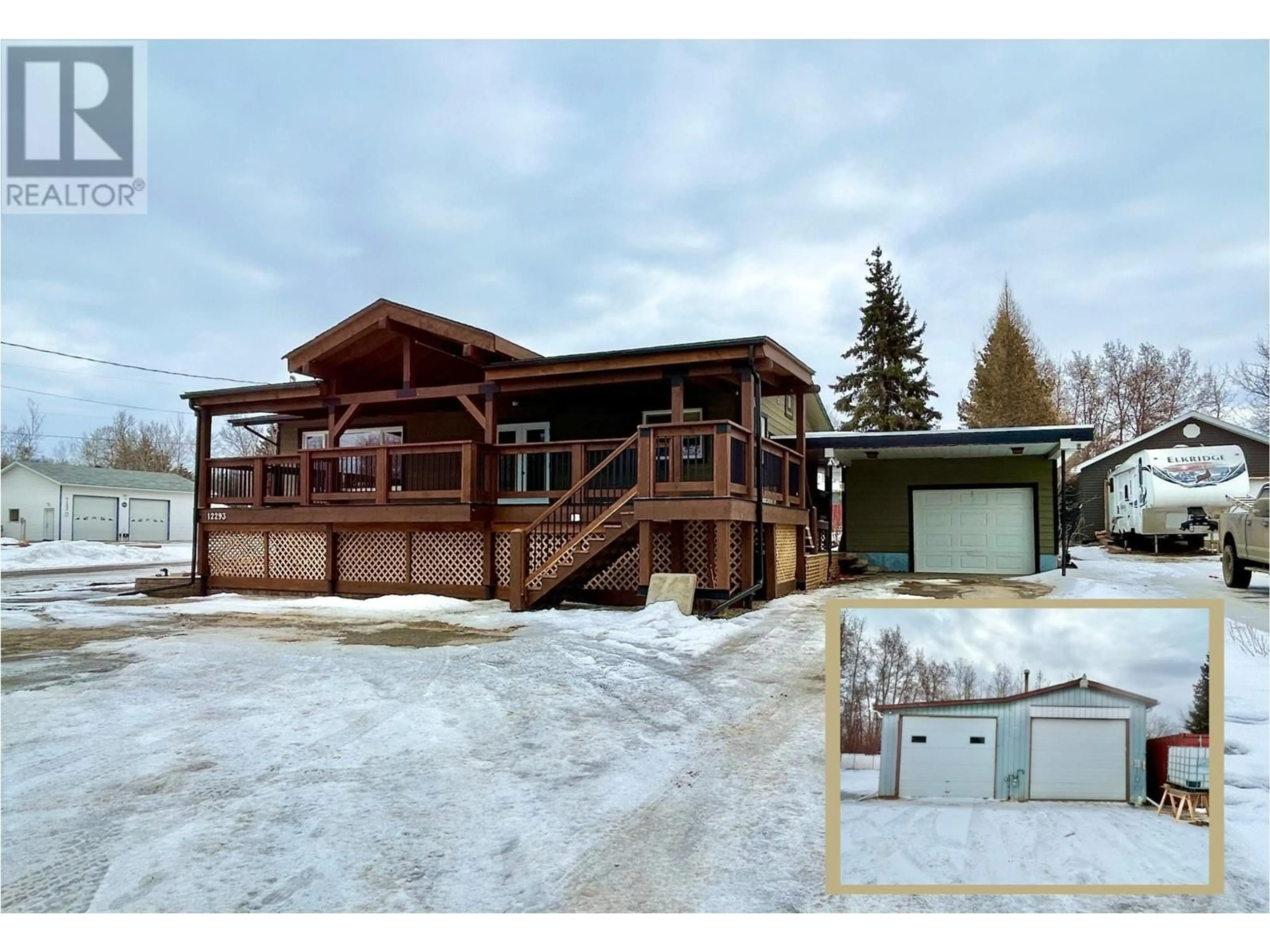 A pic from outside/outdoor area/front of a property/back of a property/a pic from drone, building for 12293 BIRCH AVENUE, Fort St. John British Columbia V1J8A5