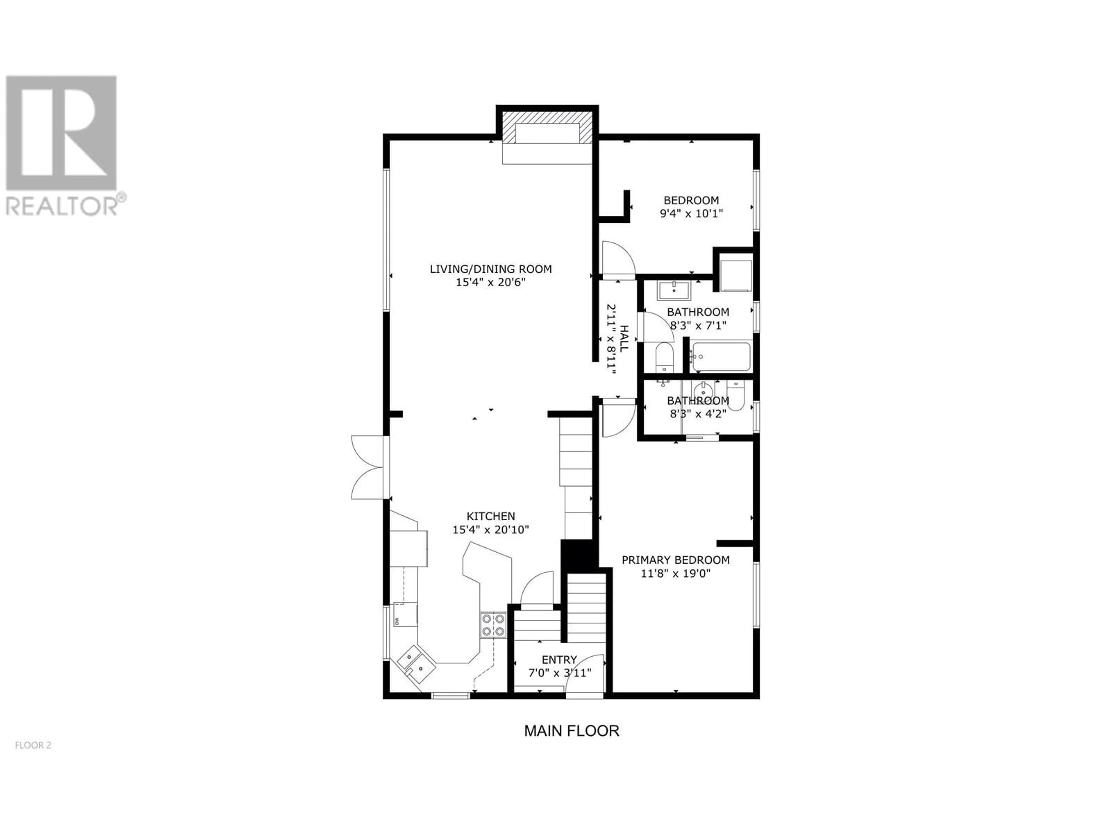 Floor plan for 12293 BIRCH AVENUE, Fort St. John British Columbia V1J8A5