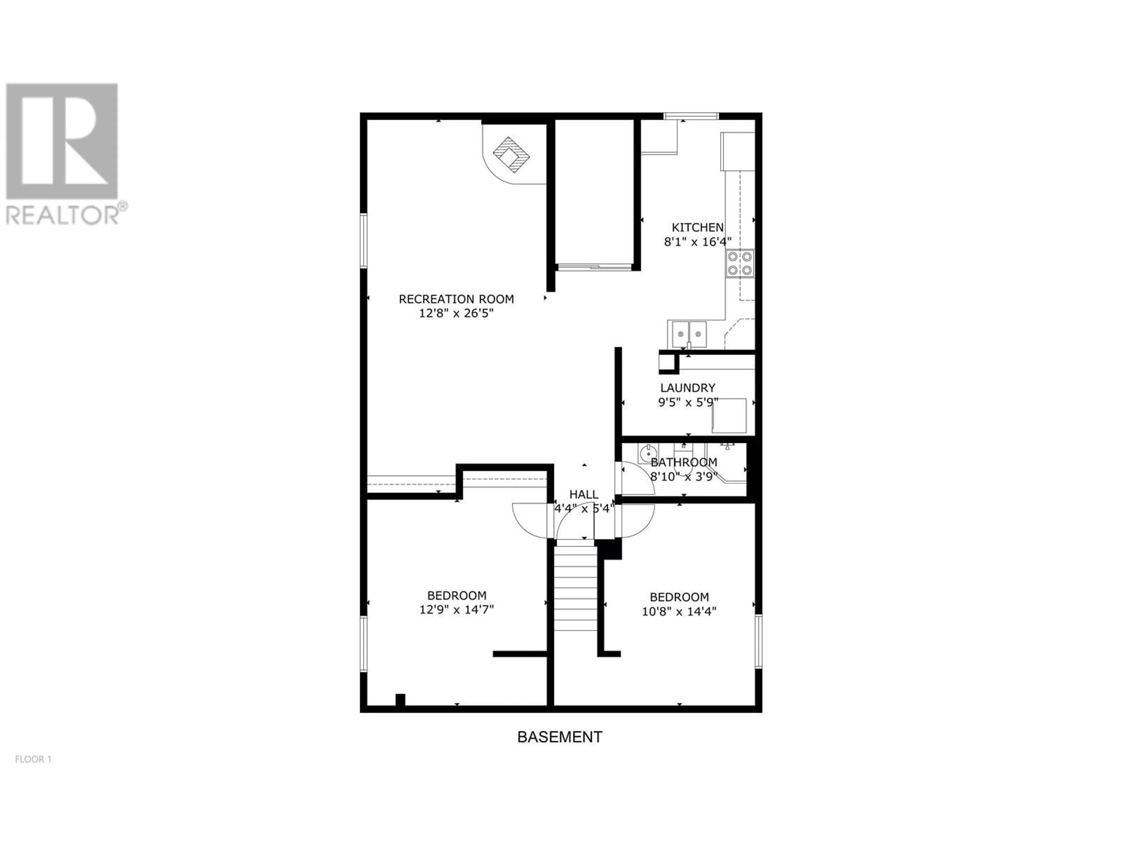 Floor plan for 12293 BIRCH AVENUE, Fort St. John British Columbia V1J8A5