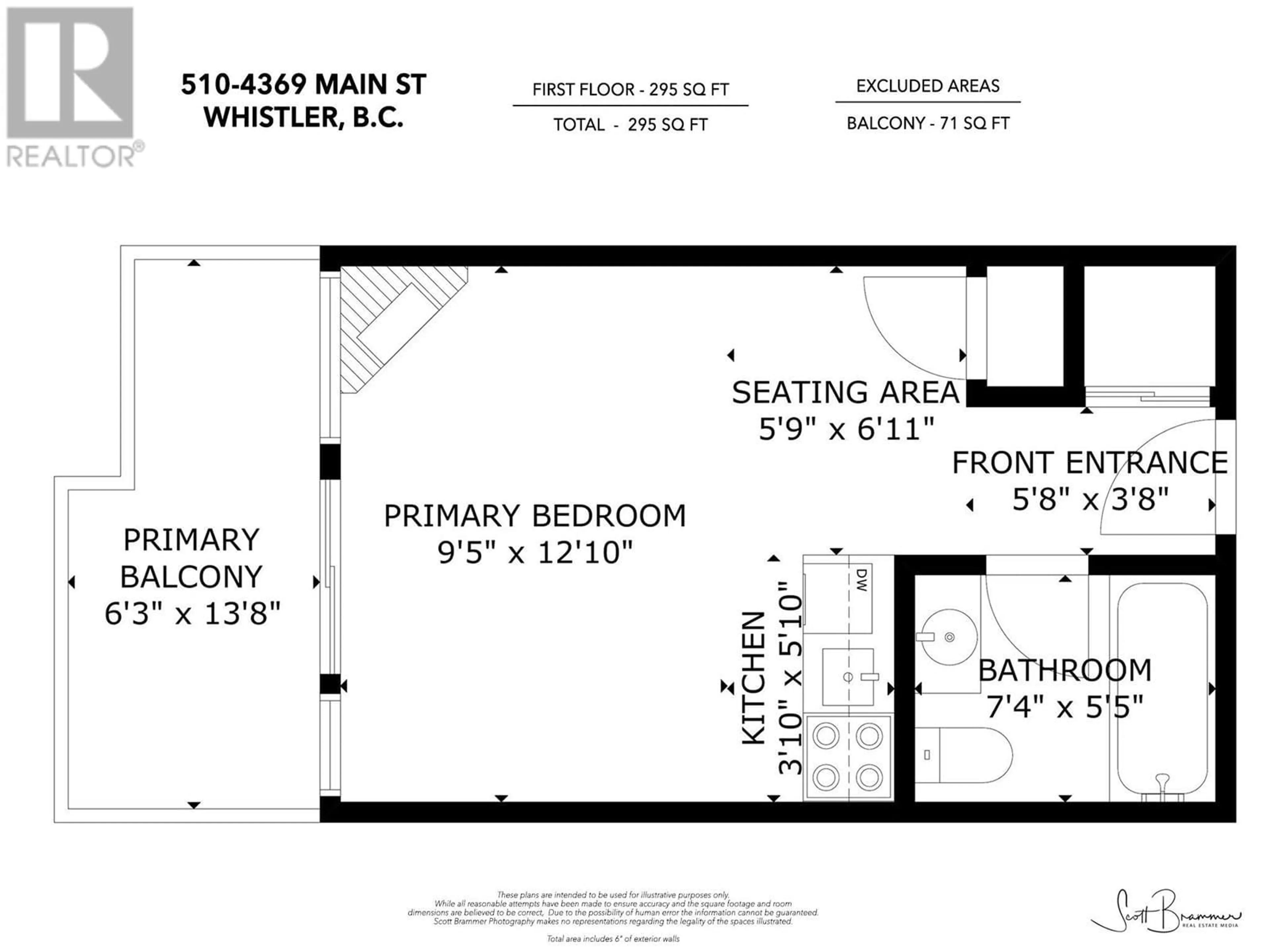 Floor plan for 510 - 4369 MAIN STREET, Whistler British Columbia V8E1B7