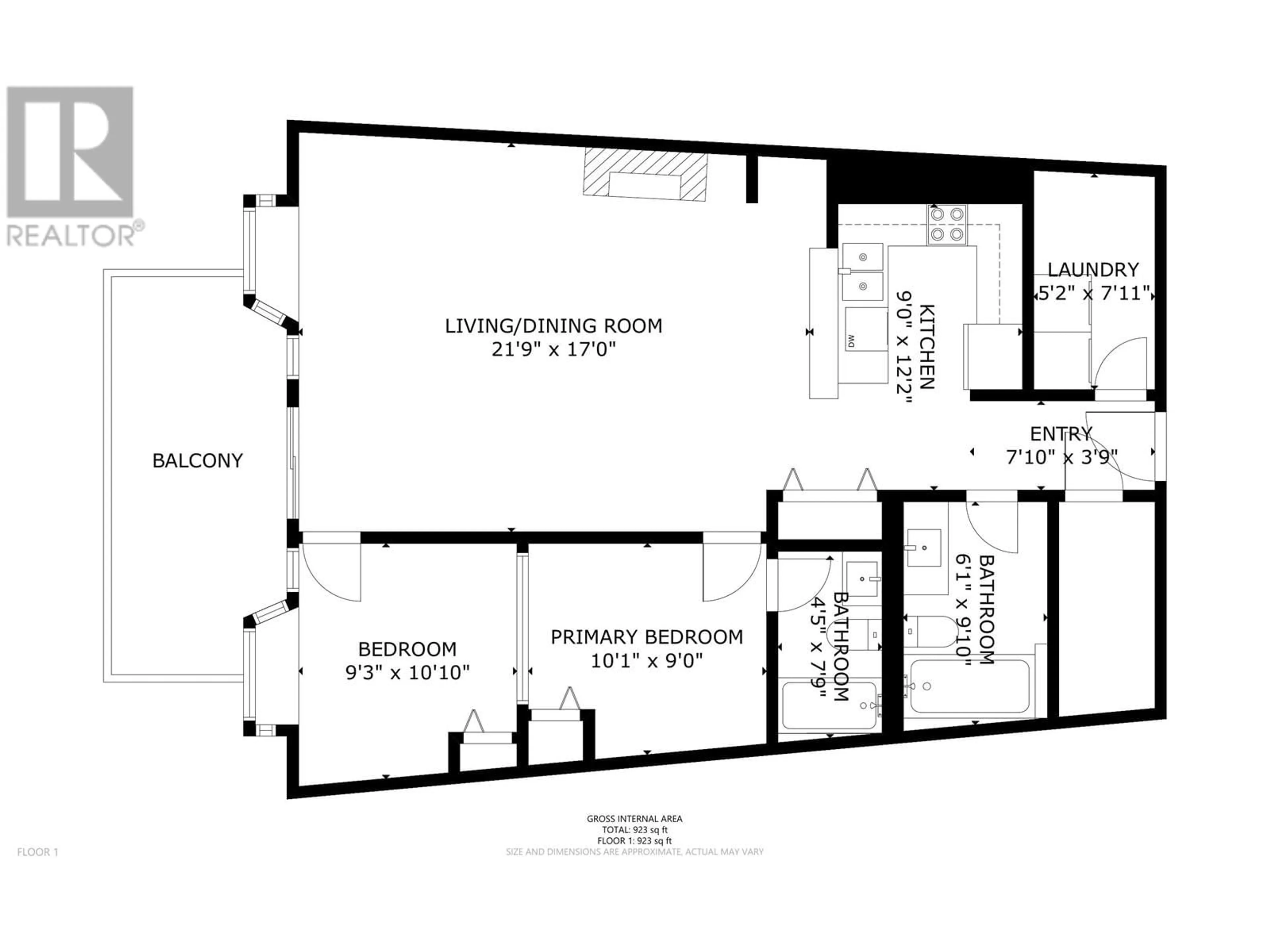 Floor plan for 202 4280 MOUNTAIN SQUARE, Whistler British Columbia V8E1B9