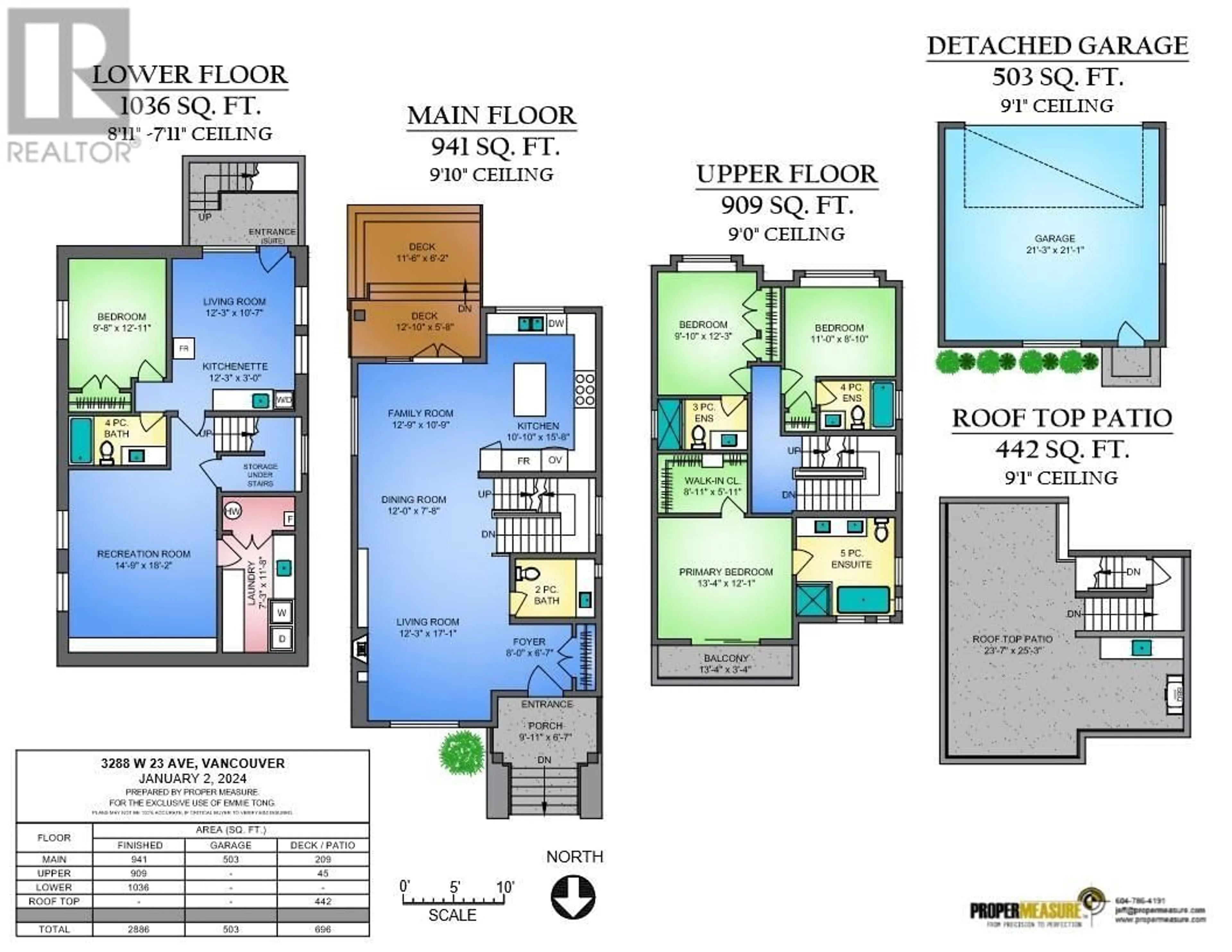 Floor plan for 3288 W 23RD AVENUE, Vancouver British Columbia V6L1P9