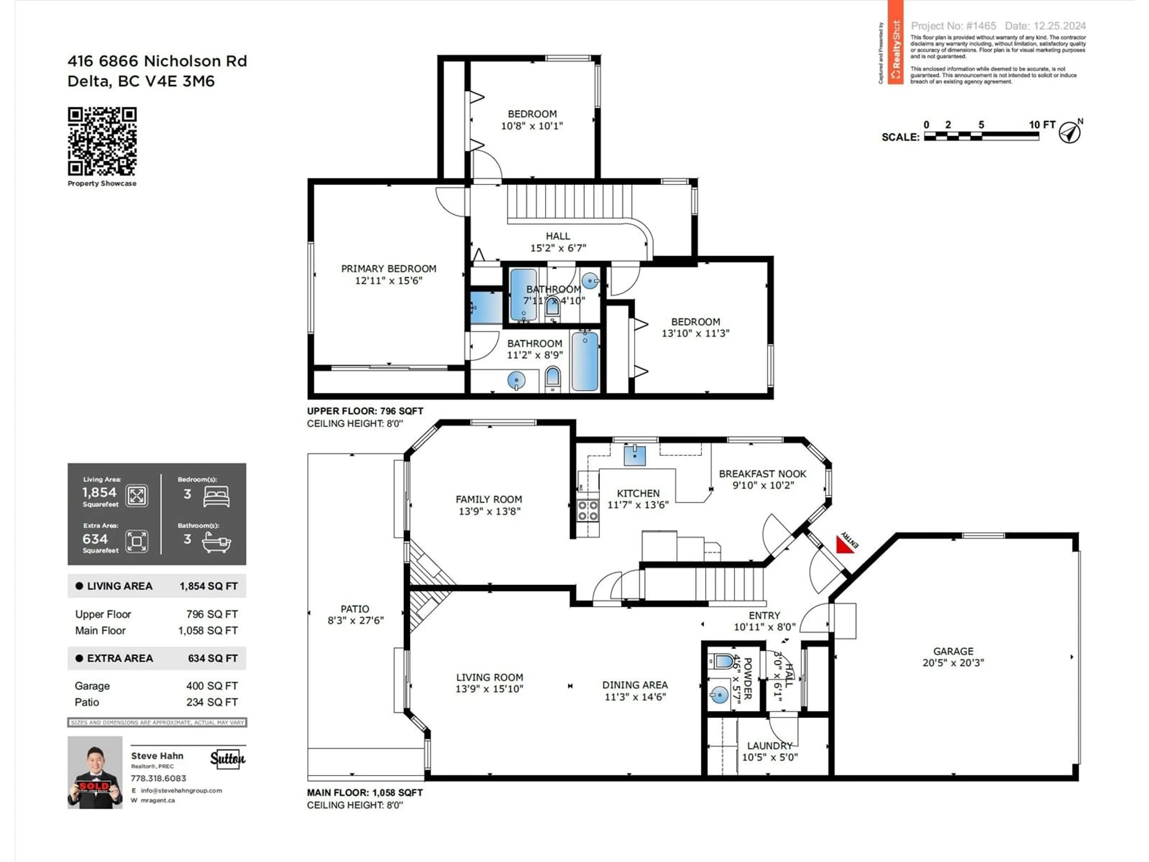 Floor plan for 416 6866 NICHOLSON ROAD, Delta British Columbia V4E3M6