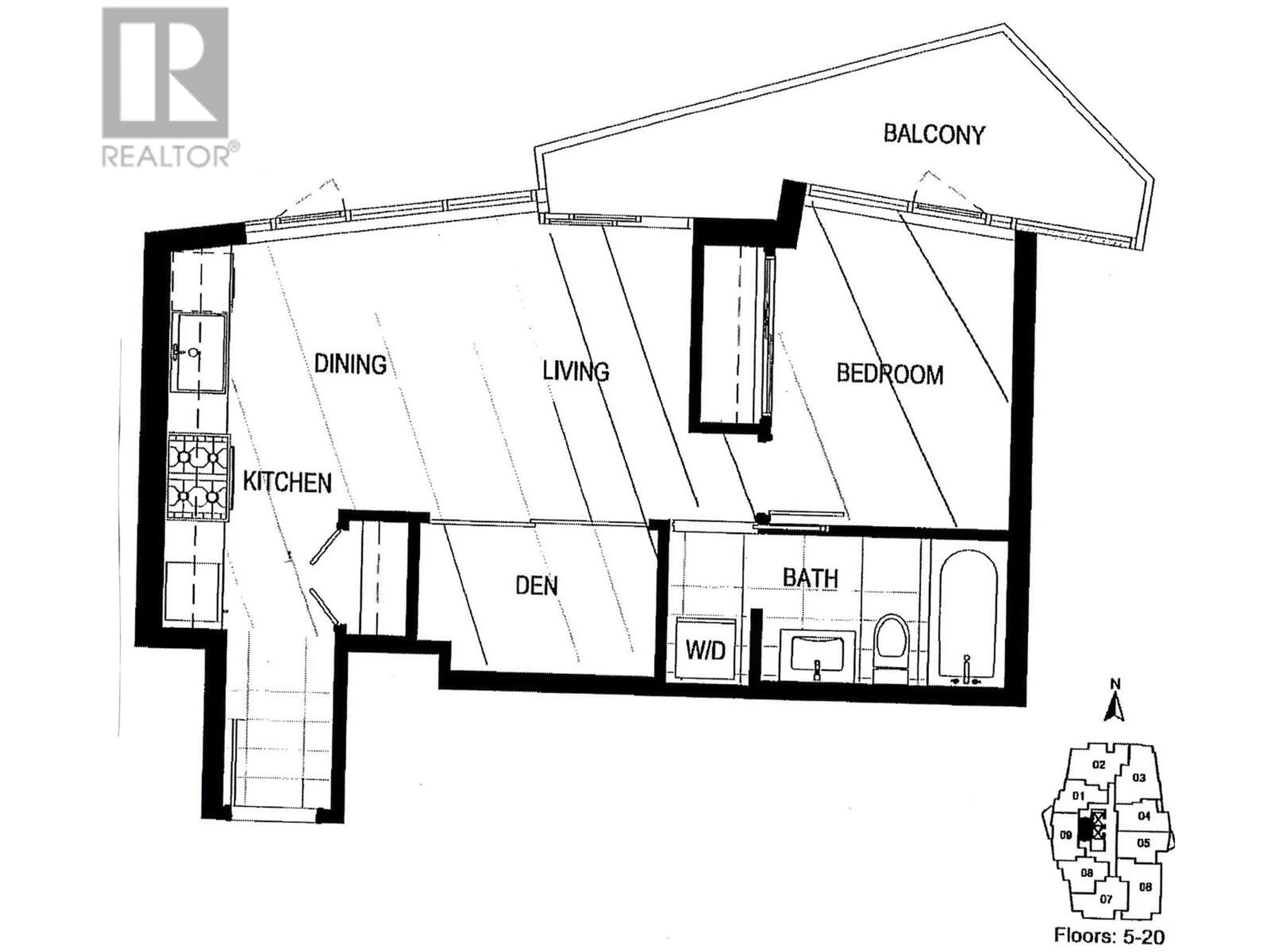 Floor plan for 809 1775 QUEBEC STREET, Vancouver British Columbia V5T0E3