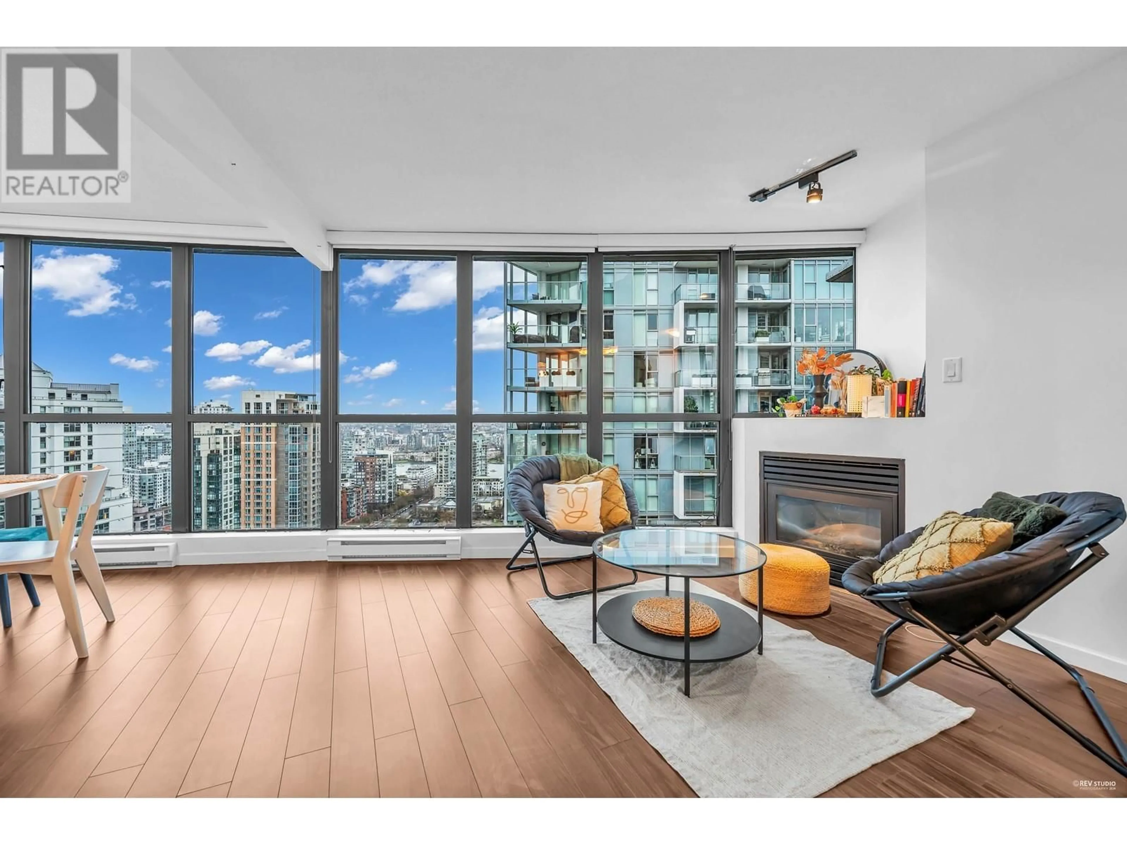 Living room with furniture, wood/laminate floor for 2801 501 PACIFIC STREET, Vancouver British Columbia V6Z2X6