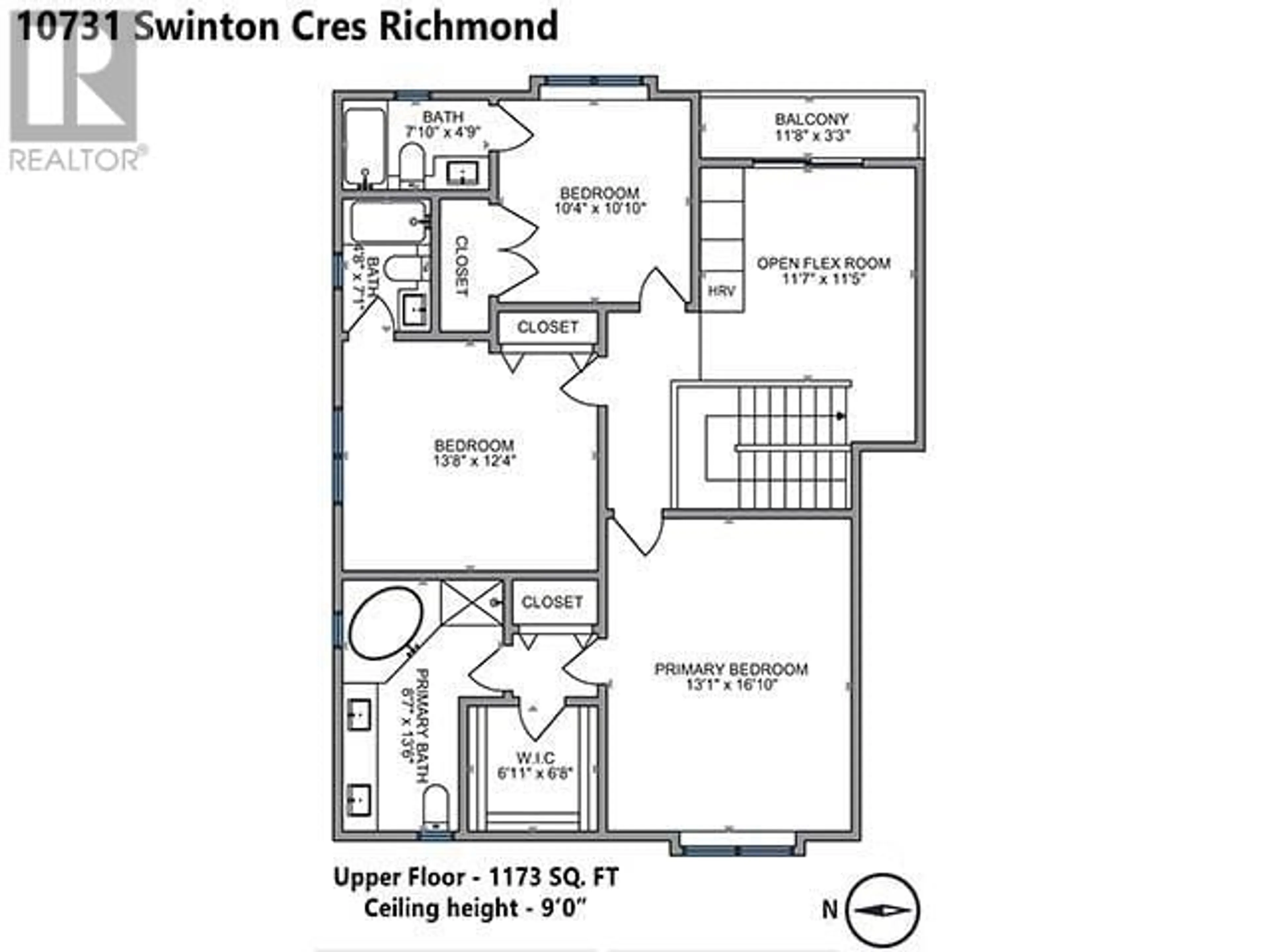 Floor plan for 10731 SWINTON CRESCENT, Richmond British Columbia V7A3T2