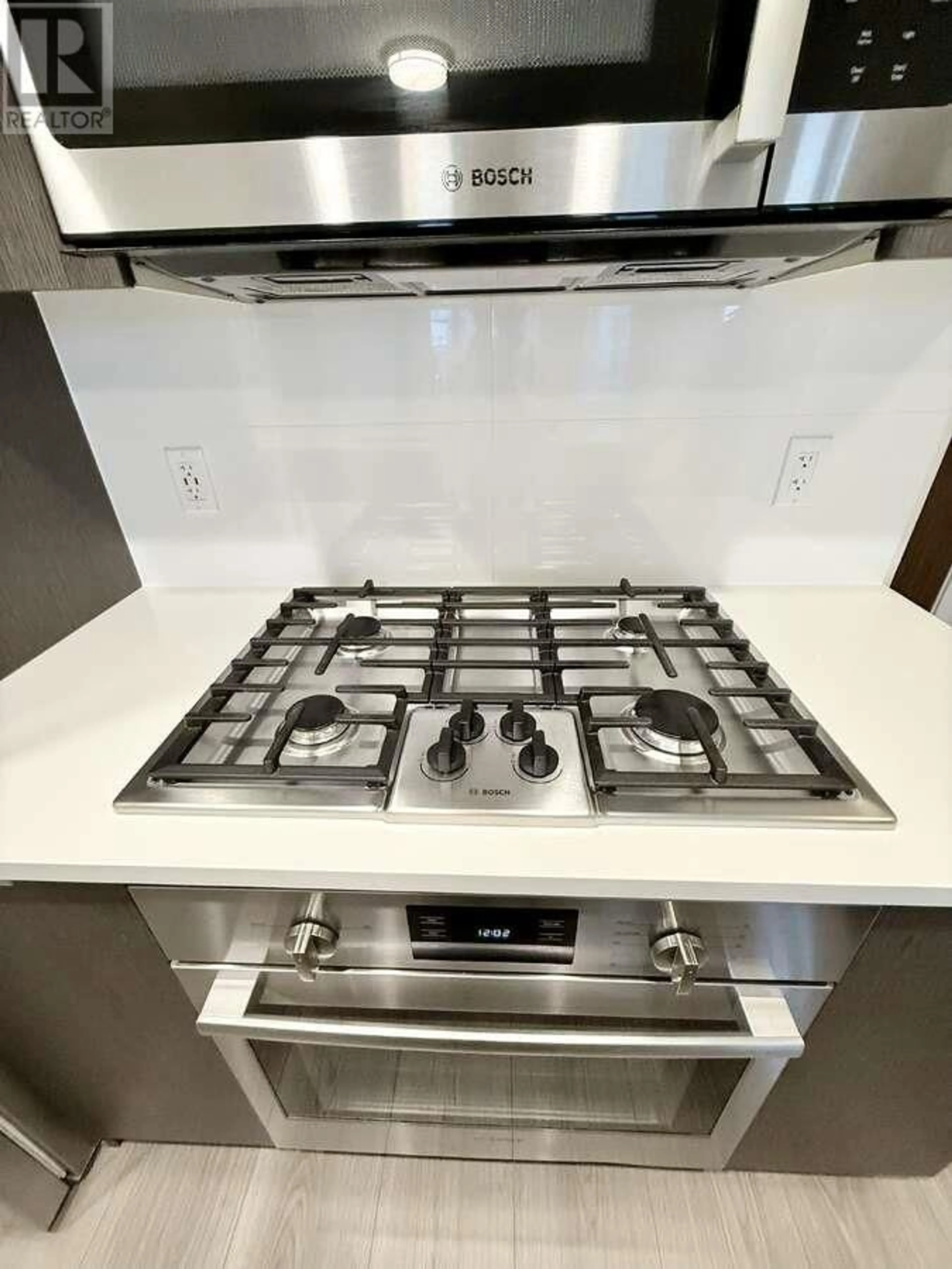 Contemporary kitchen, ceramic/tile floor for 1204 - 8699 HAZELBRIDGE WAY, Richmond British Columbia V6X0T4