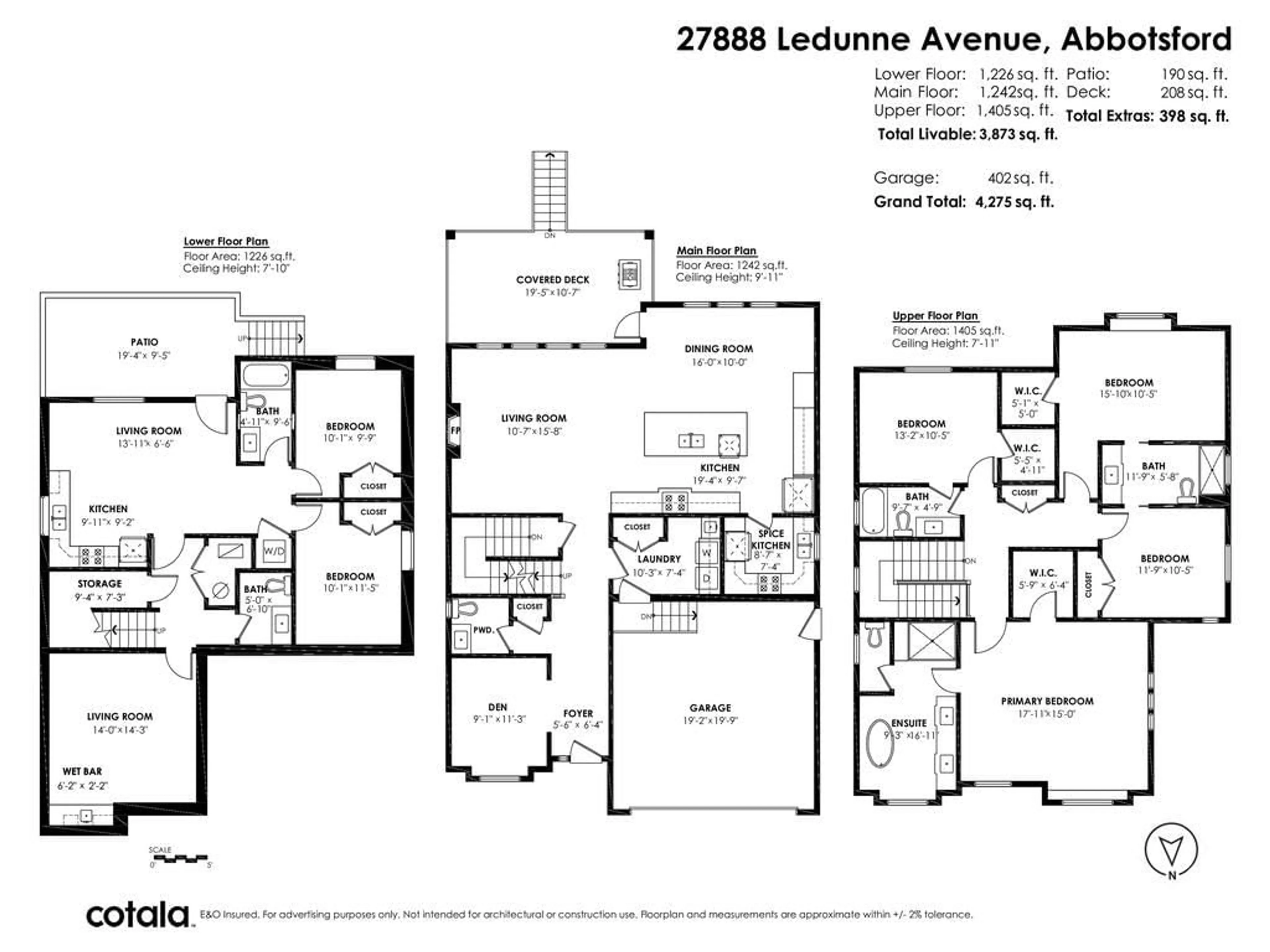 Floor plan for 27888 LEDUNNE AVENUE, Abbotsford British Columbia V4X0A8