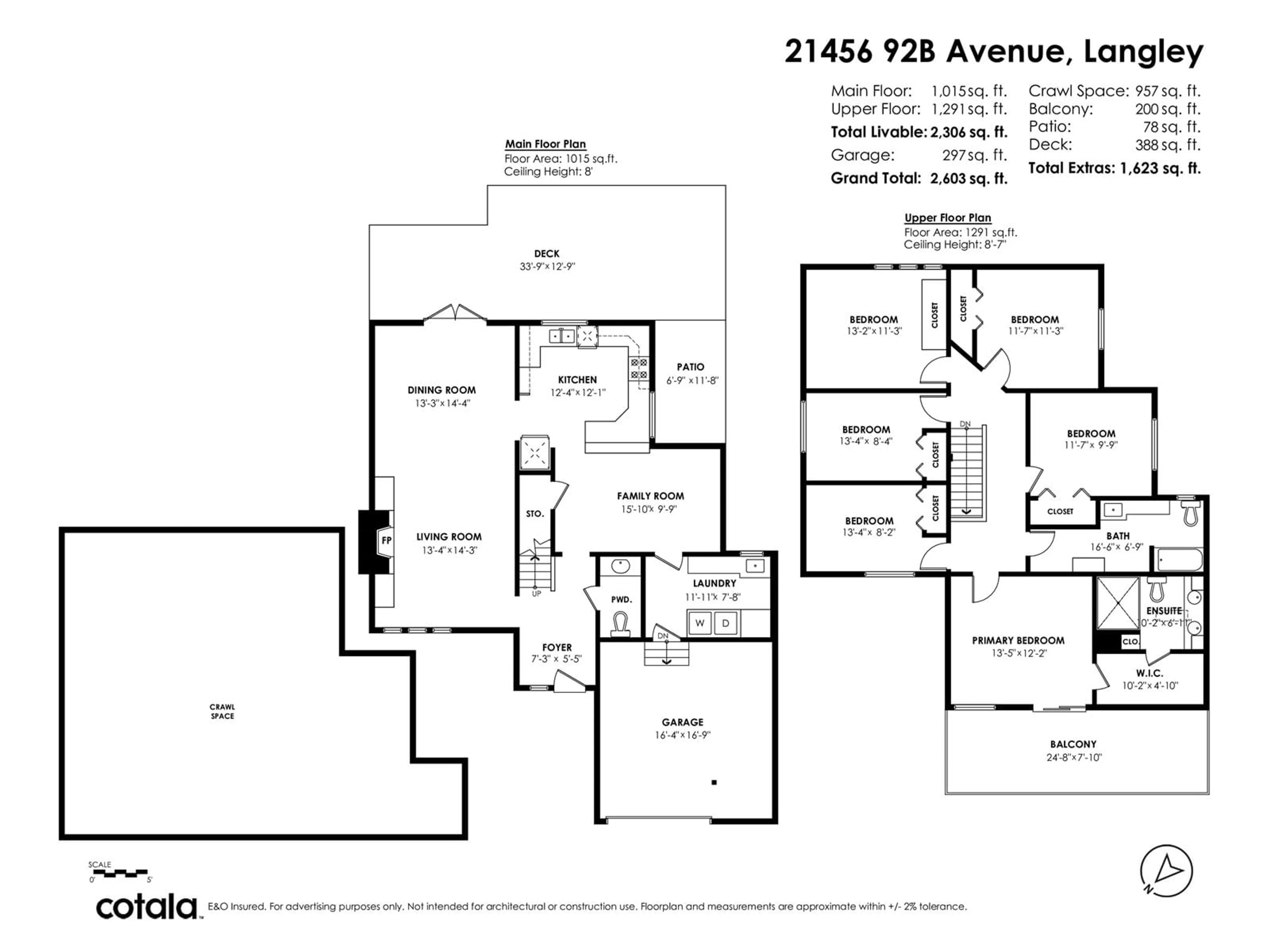 Floor plan for 21456 92B AVENUE, Langley British Columbia V1M1P4