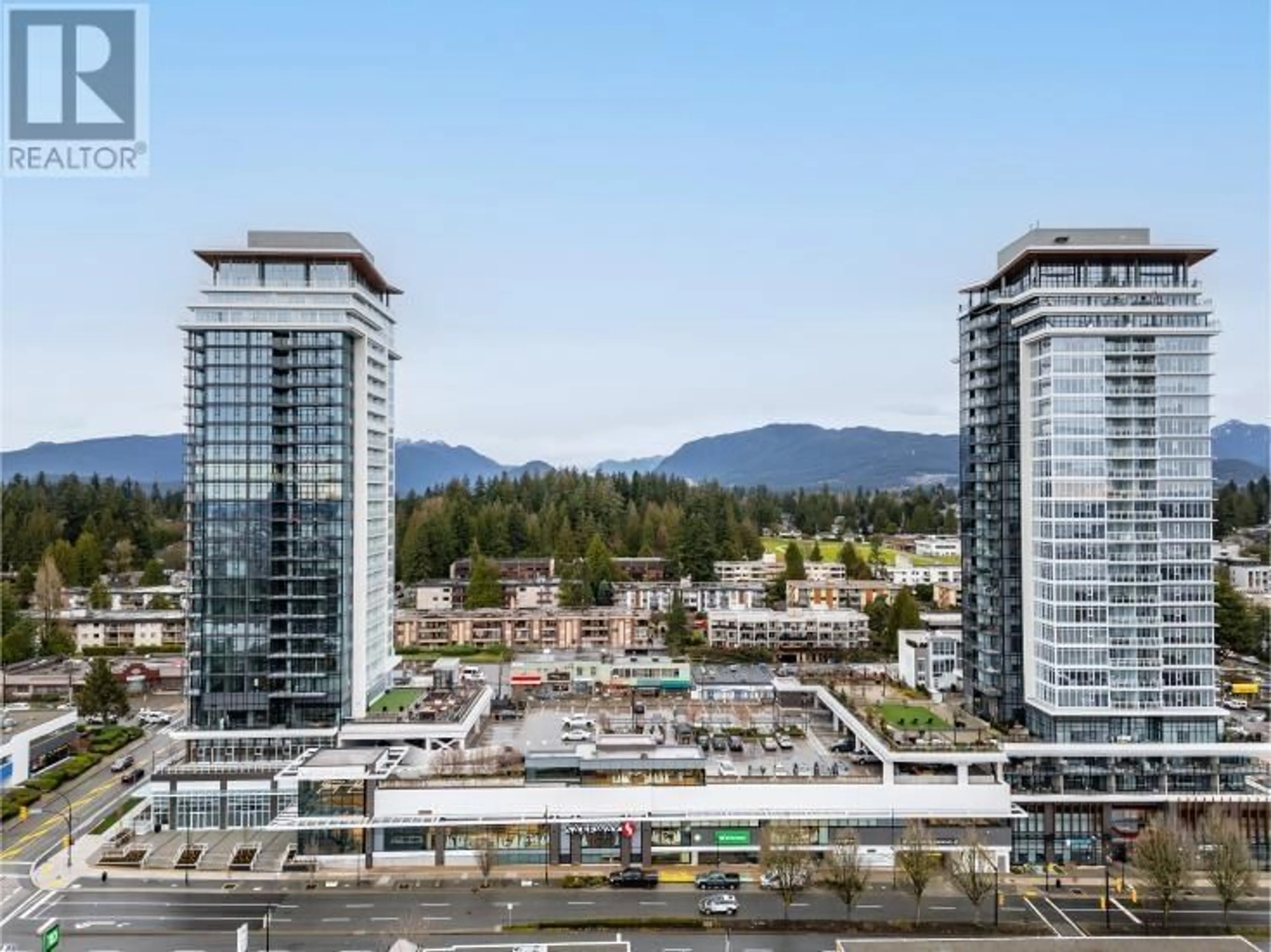 A pic from outside/outdoor area/front of a property/back of a property/a pic from drone, city buildings view from balcony for 2001 505 NELSON STREET, Coquitlam British Columbia V3J0R5