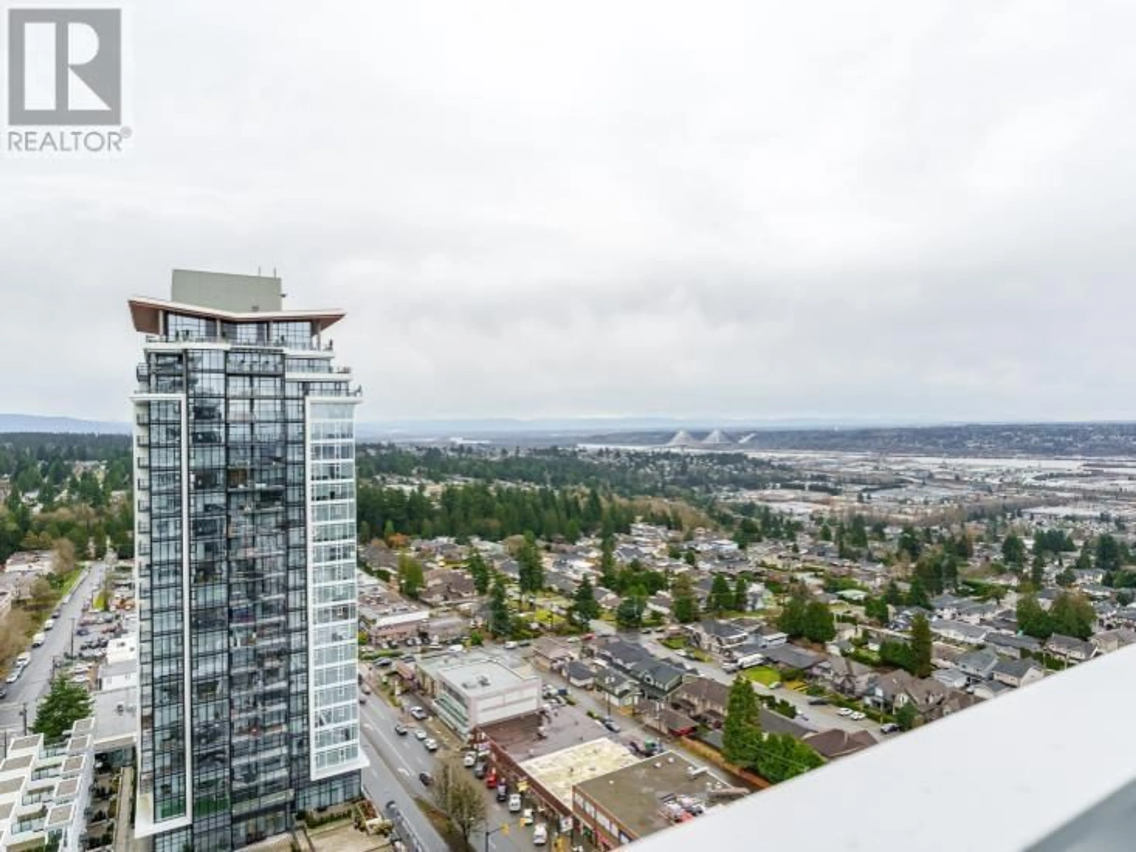 A pic from outside/outdoor area/front of a property/back of a property/a pic from drone, city buildings view from balcony for 2001 505 NELSON STREET, Coquitlam British Columbia V3J0R5