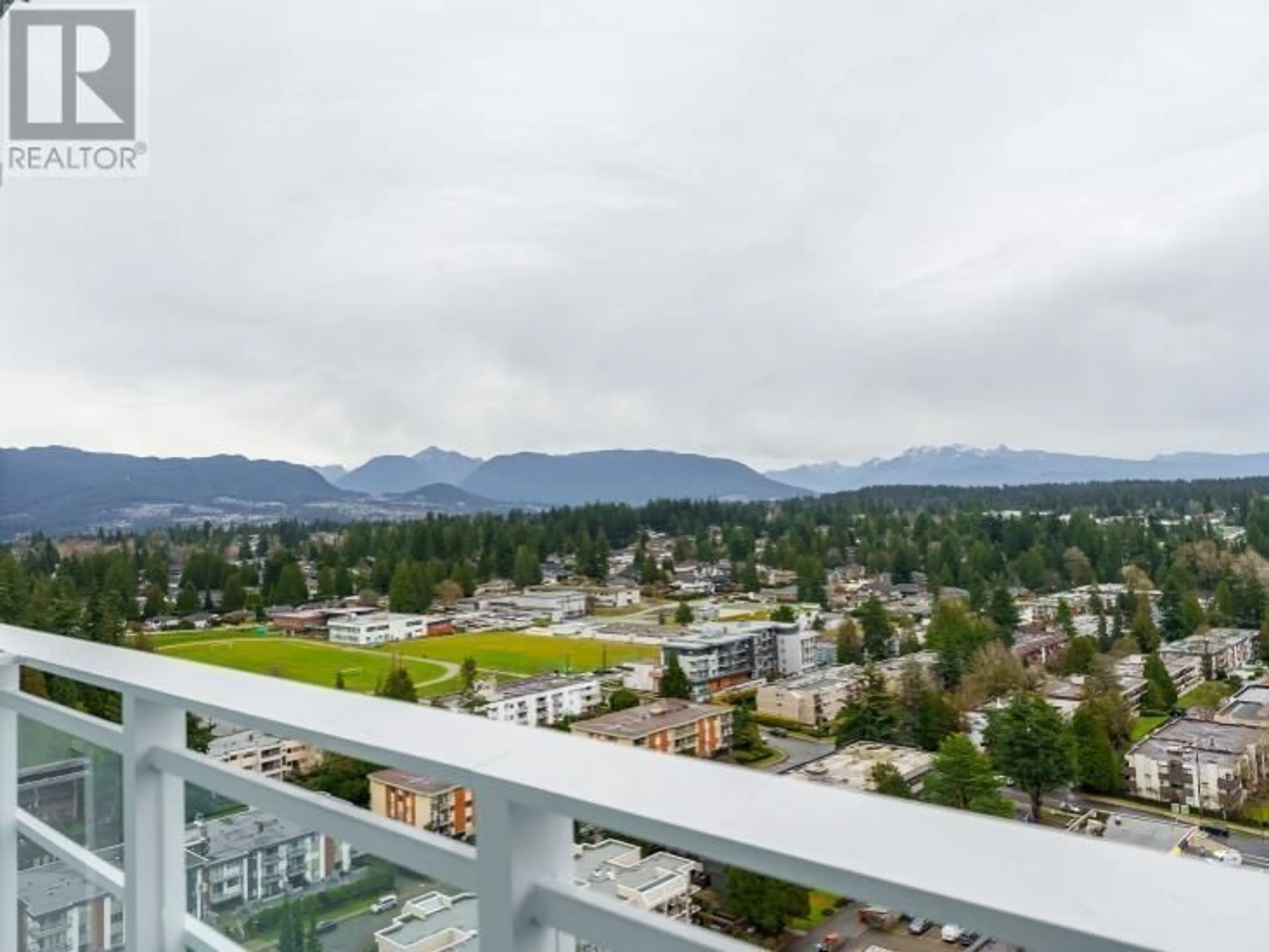 Balcony in the apartment, city buildings view from balcony for 2001 505 NELSON STREET, Coquitlam British Columbia V3J0R5