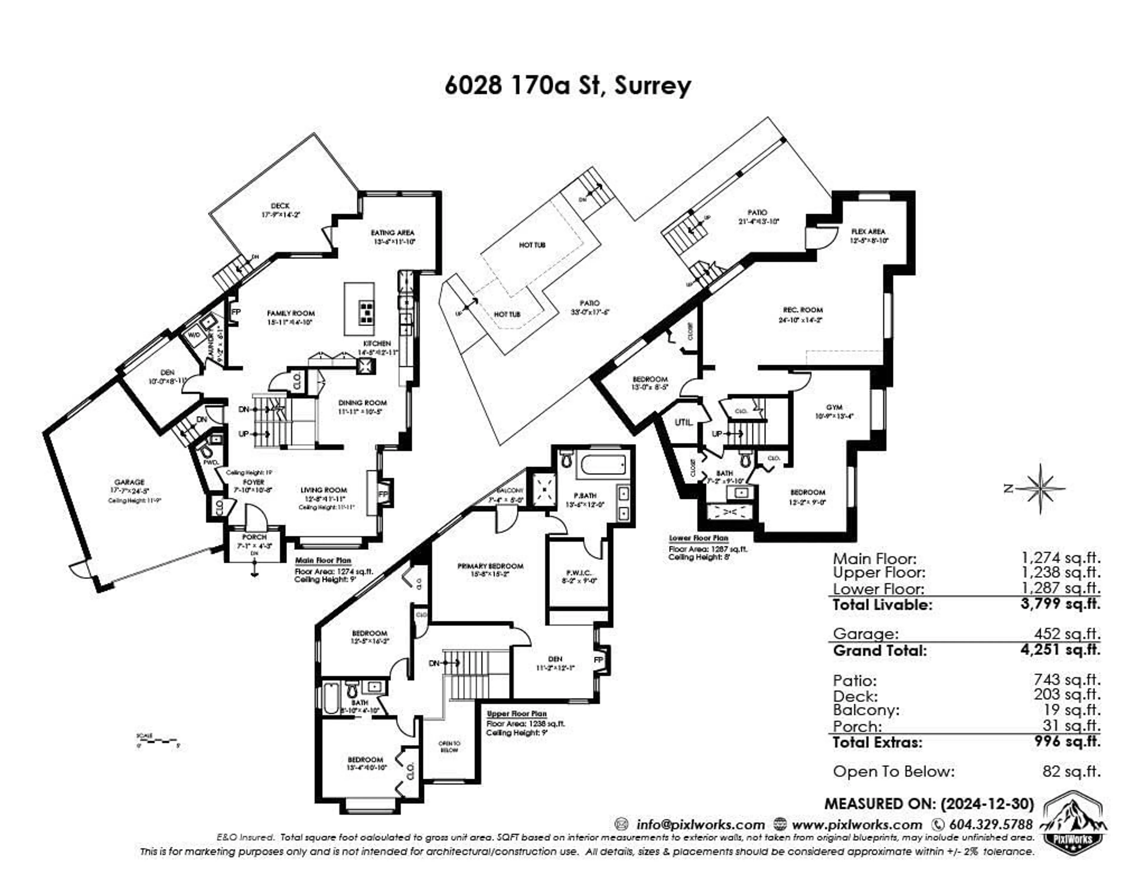 Floor plan for 6028 170A STREET, Surrey British Columbia V3S8H1