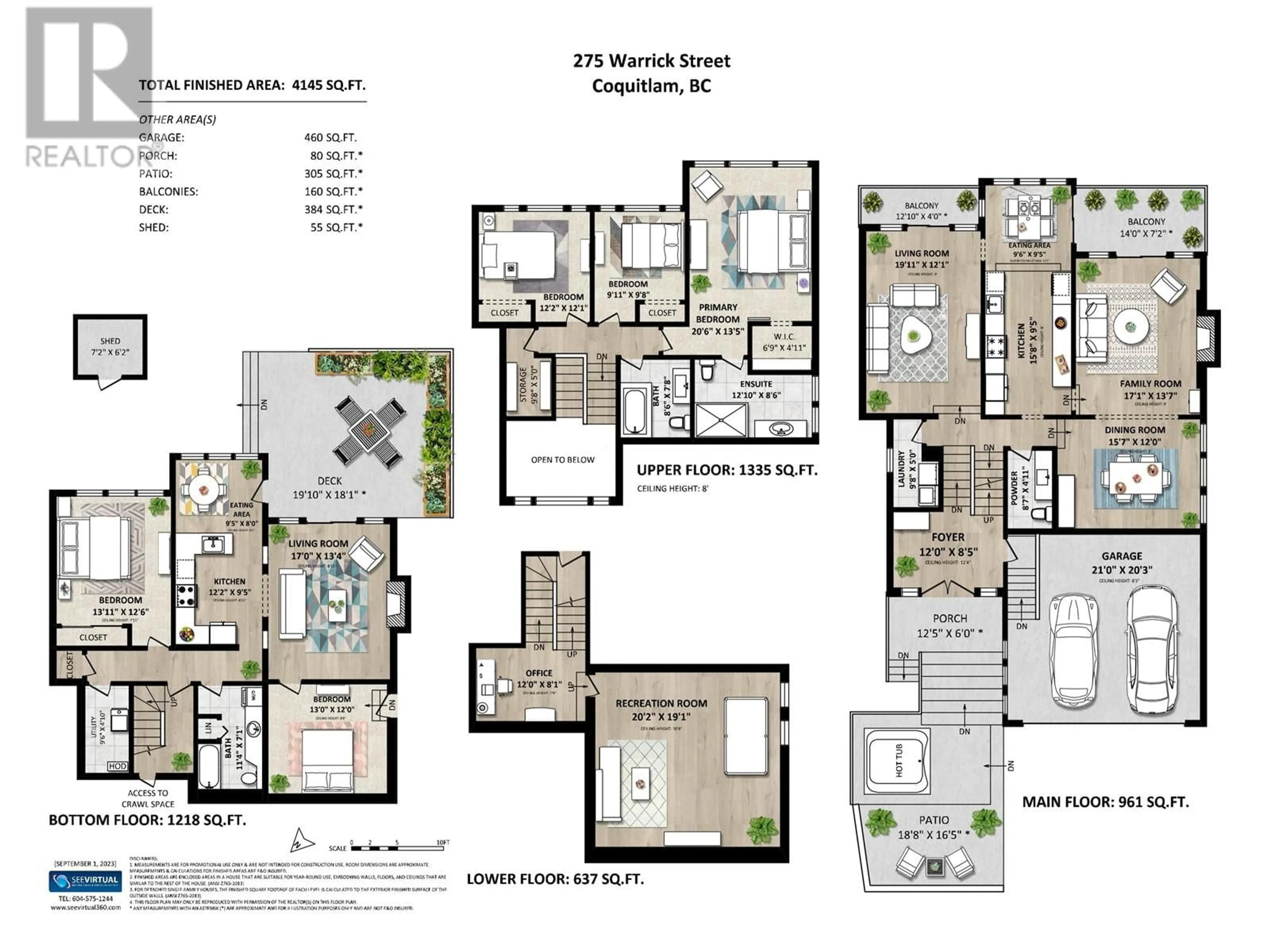 Floor plan for 275 WARRICK STREET, Coquitlam British Columbia V3K6C1