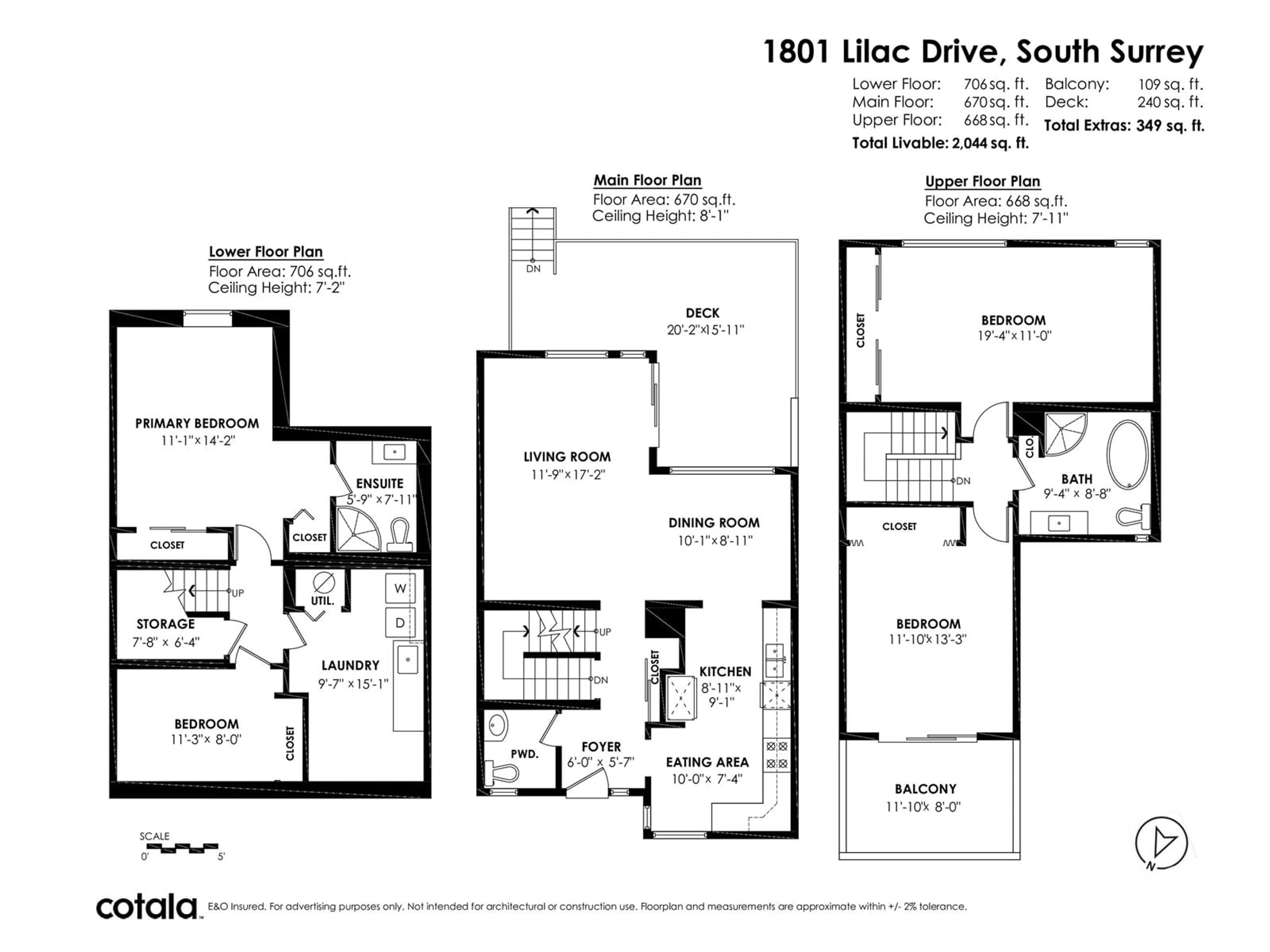 Floor plan for 1801 LILAC DRIVE, Surrey British Columbia V4A6C7