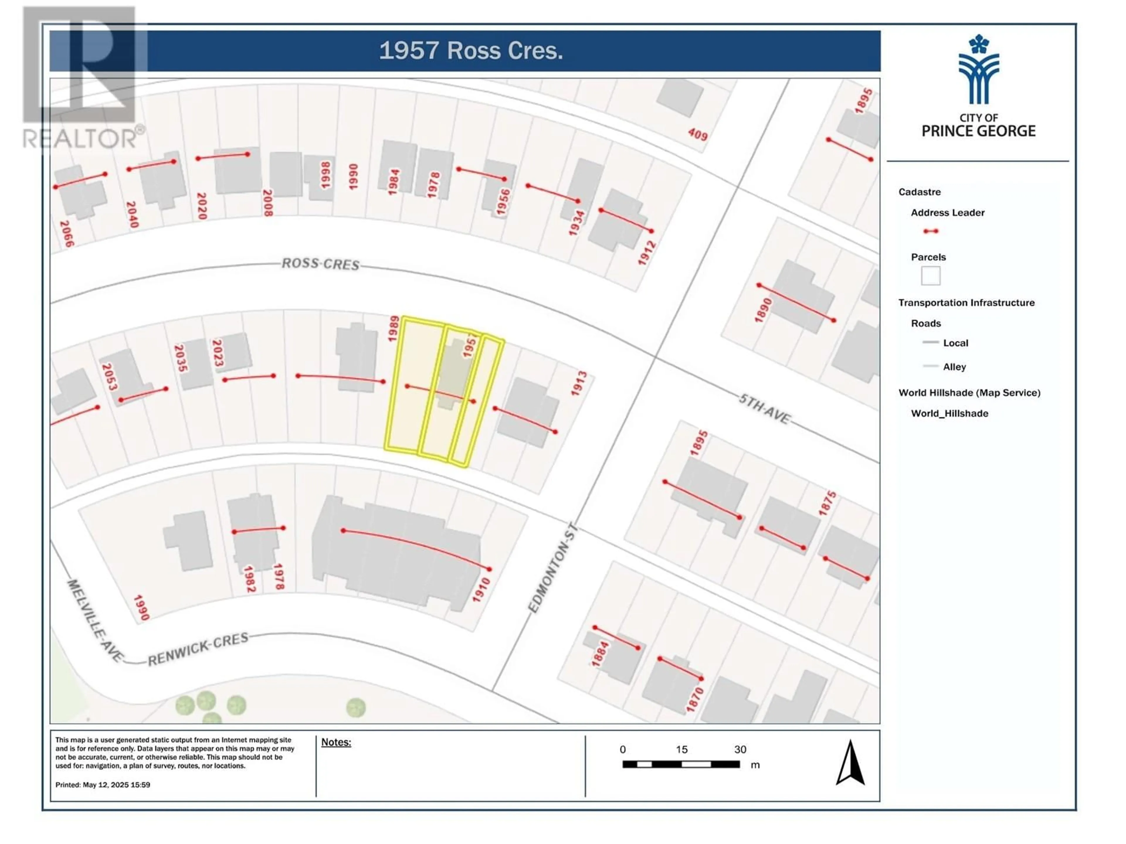Unknown for 1957 ROSS CRESCENT, Prince George British Columbia V2M1Y6