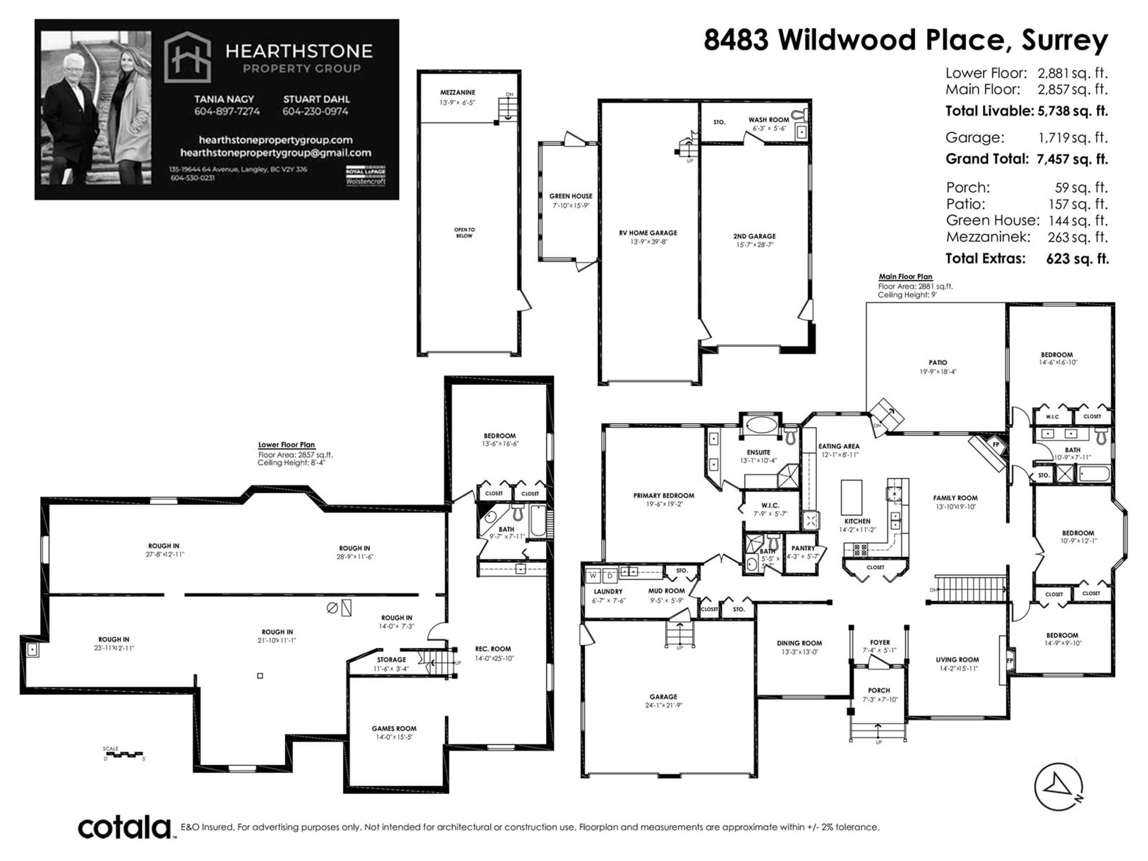 Floor plan for 8483 WILDWOOD PLACE, Surrey British Columbia V4N5C5