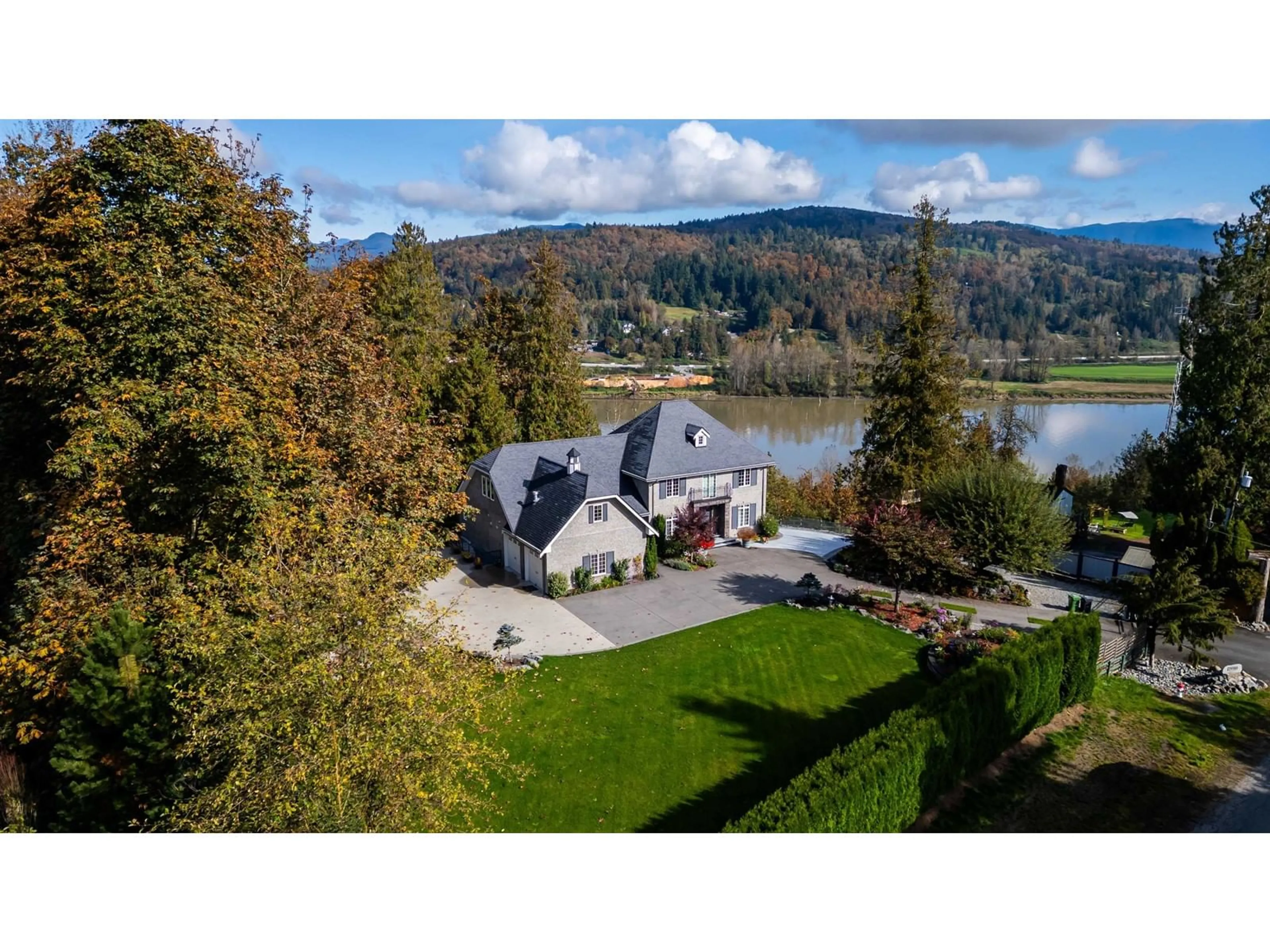 A pic from outside/outdoor area/front of a property/back of a property/a pic from drone, water/lake/river/ocean view for 29589 MARSH MCCORMICK ROAD, Abbotsford British Columbia V4X2B4