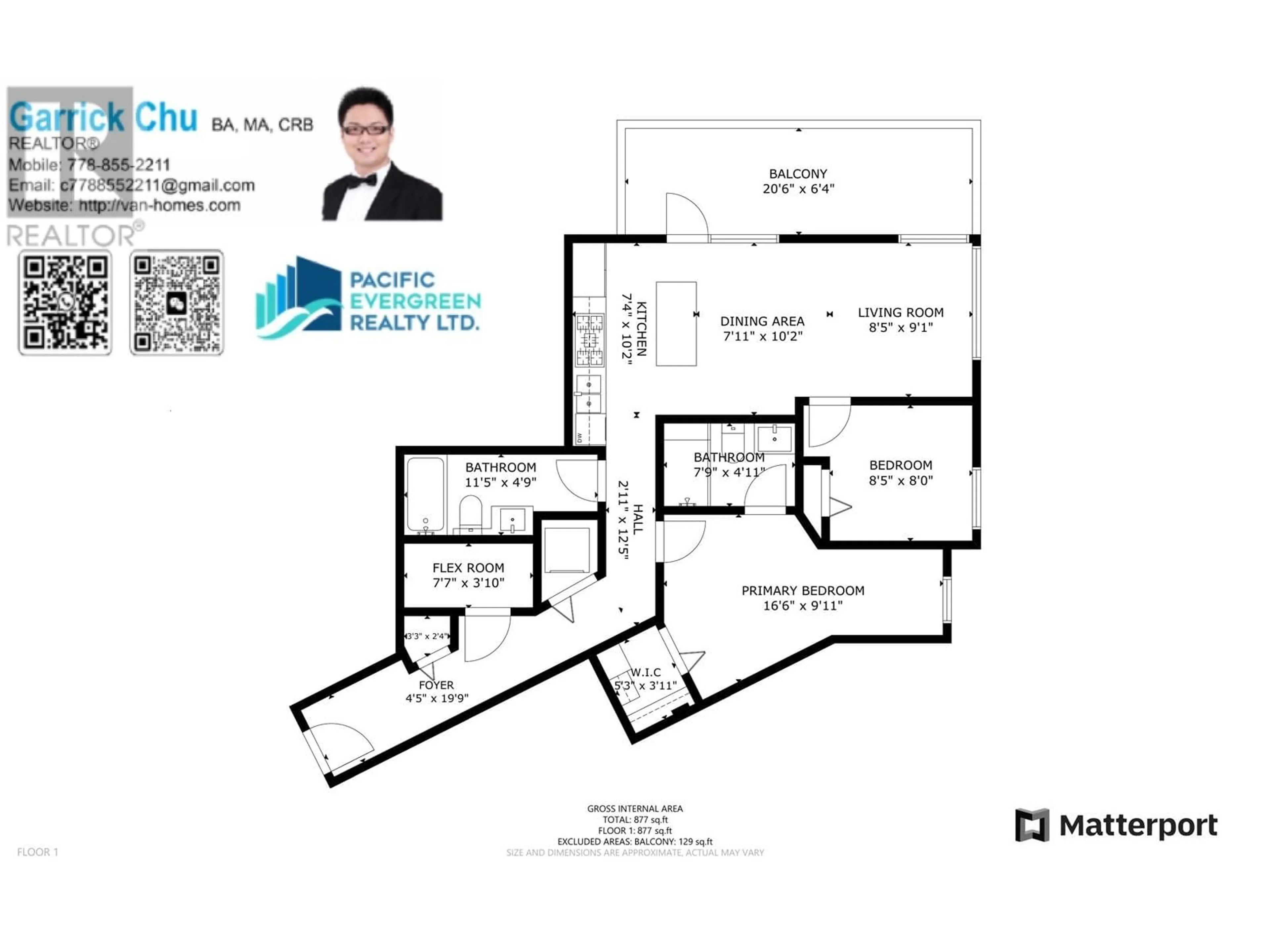 Floor plan for 608 3188 RIVERWALK AVENUE, Vancouver British Columbia V5S0E7