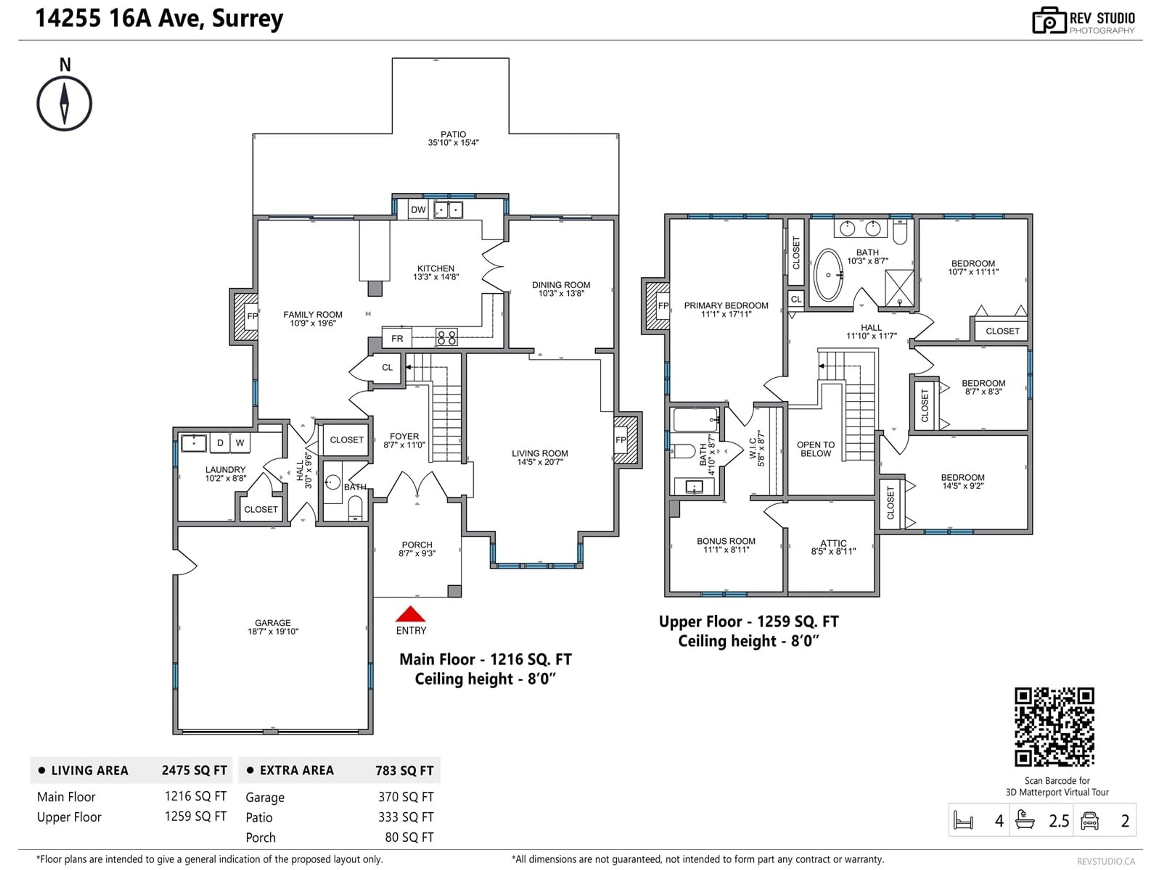 Floor plan for 14255 16A AVENUE, Surrey British Columbia V4A6G6