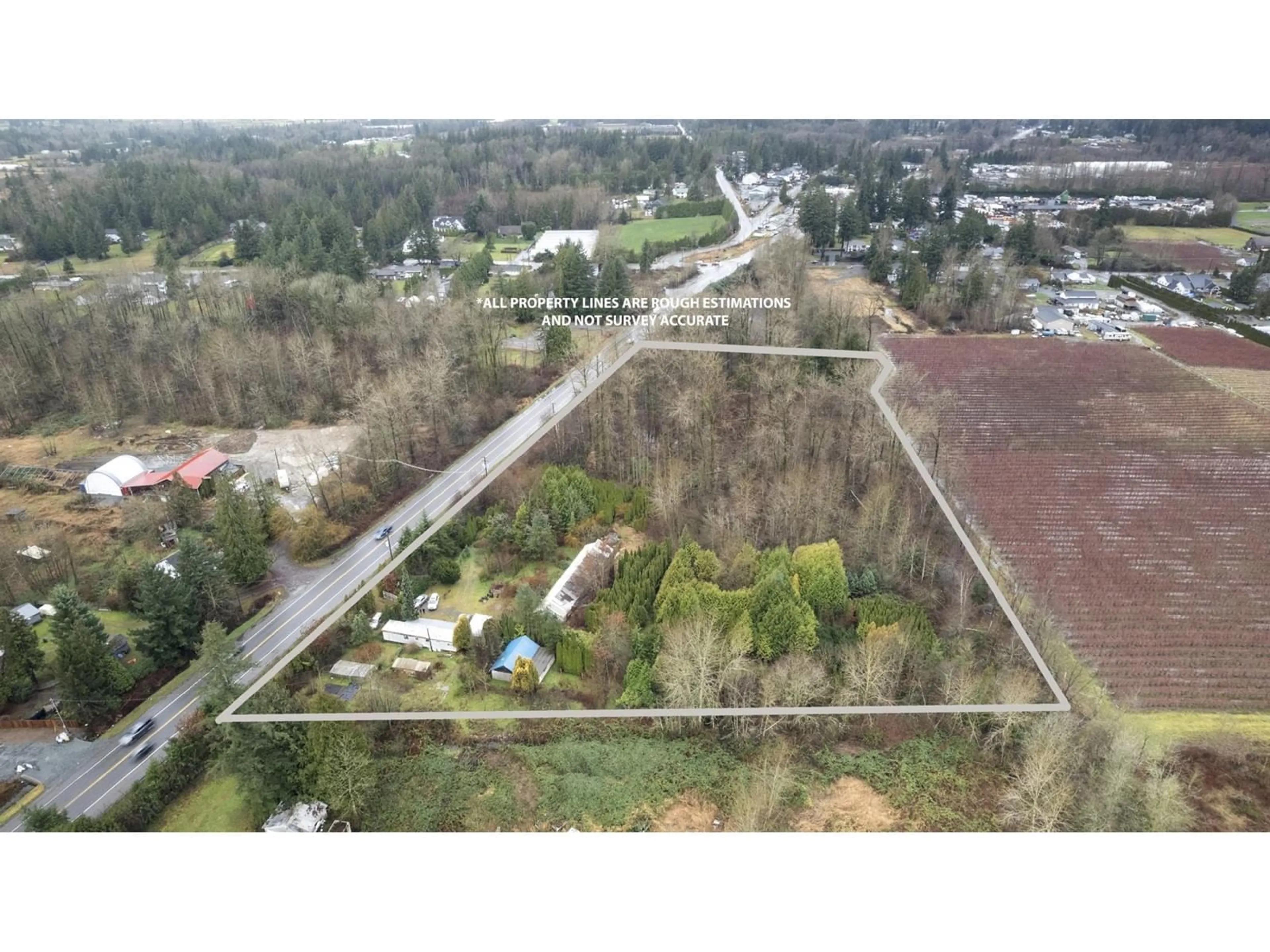 A pic from outside/outdoor area/front of a property/back of a property/a pic from drone, building for 24183 FRASER HIGHWAY, Langley British Columbia V2Z2K9