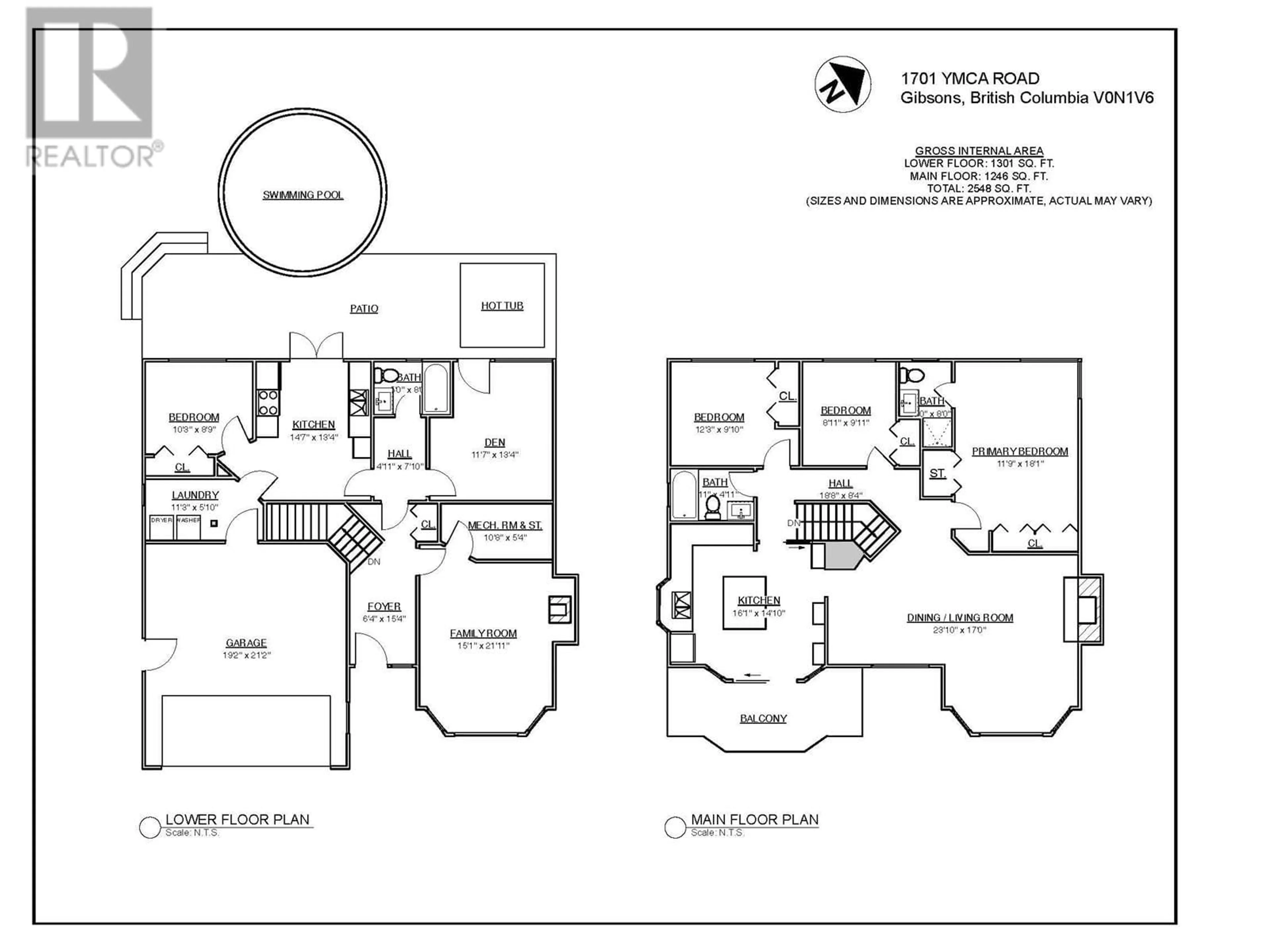 Floor plan for 1701 YMCA ROAD, Gibsons British Columbia V0N1V6