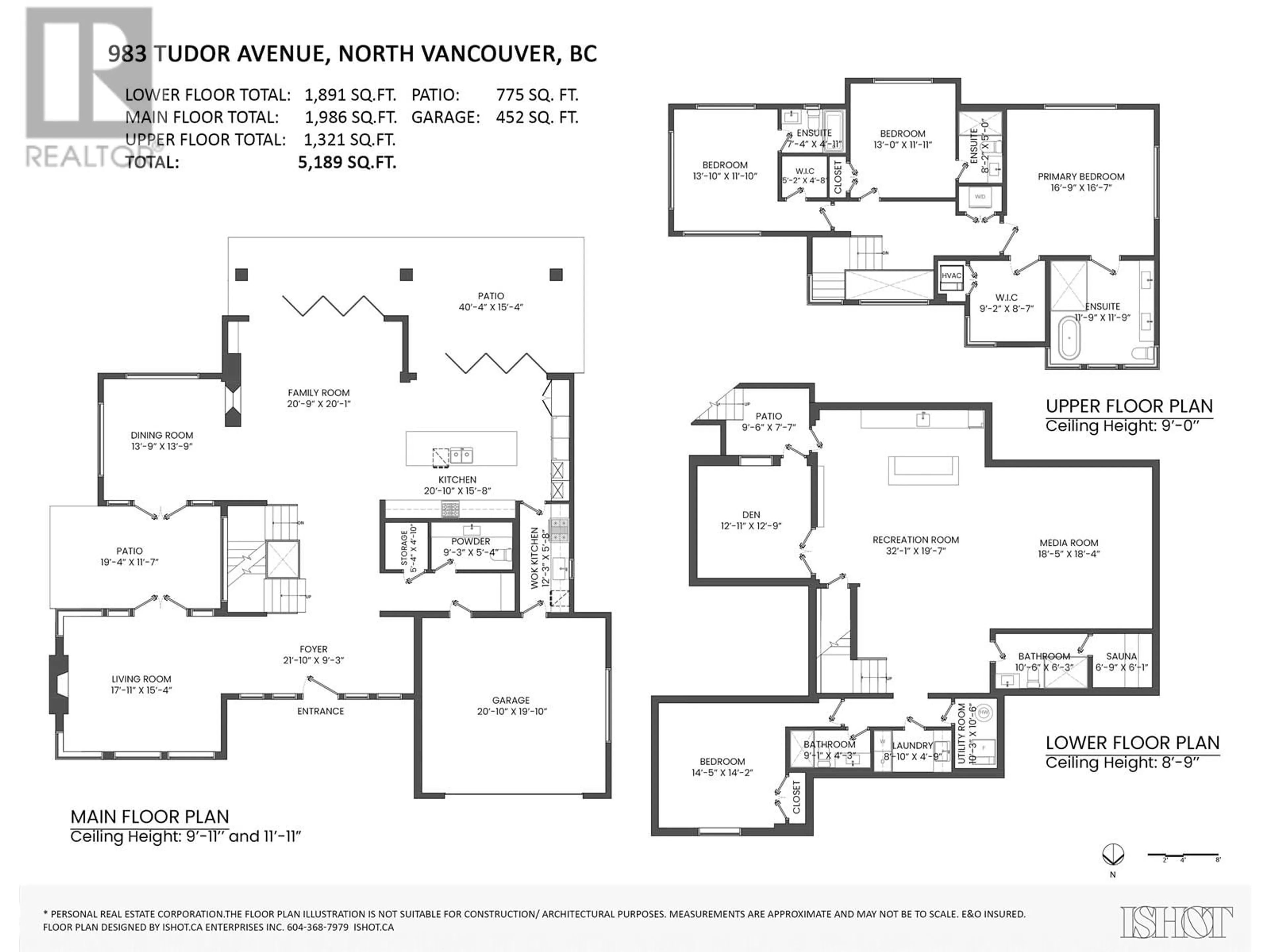 Floor plan for 983 TUDOR AVENUE, North Vancouver British Columbia V7R1X6