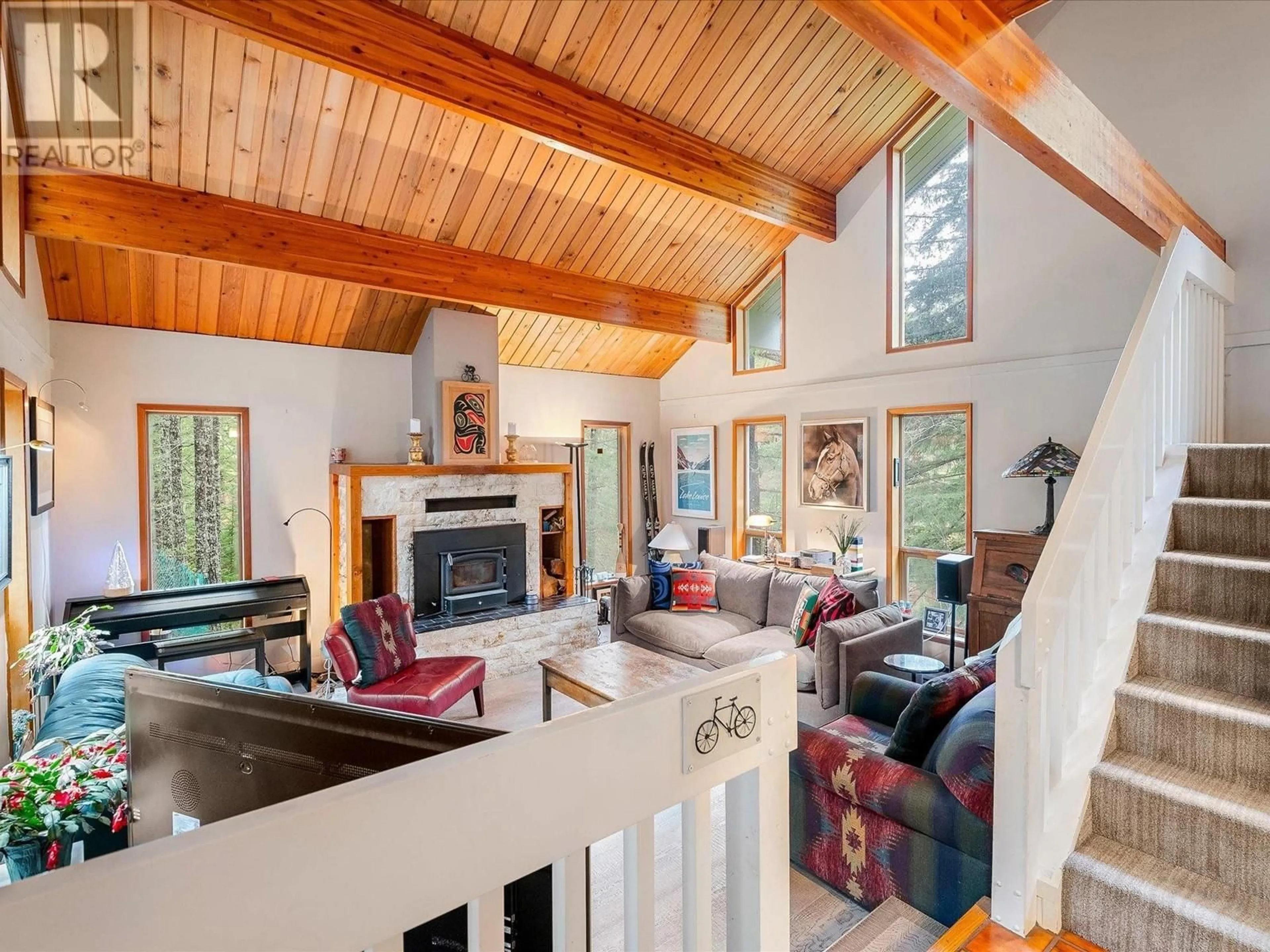 Living room with furniture, wood/laminate floor for 72 BLACK TUSK DRIVE, Whistler British Columbia V8E0A1