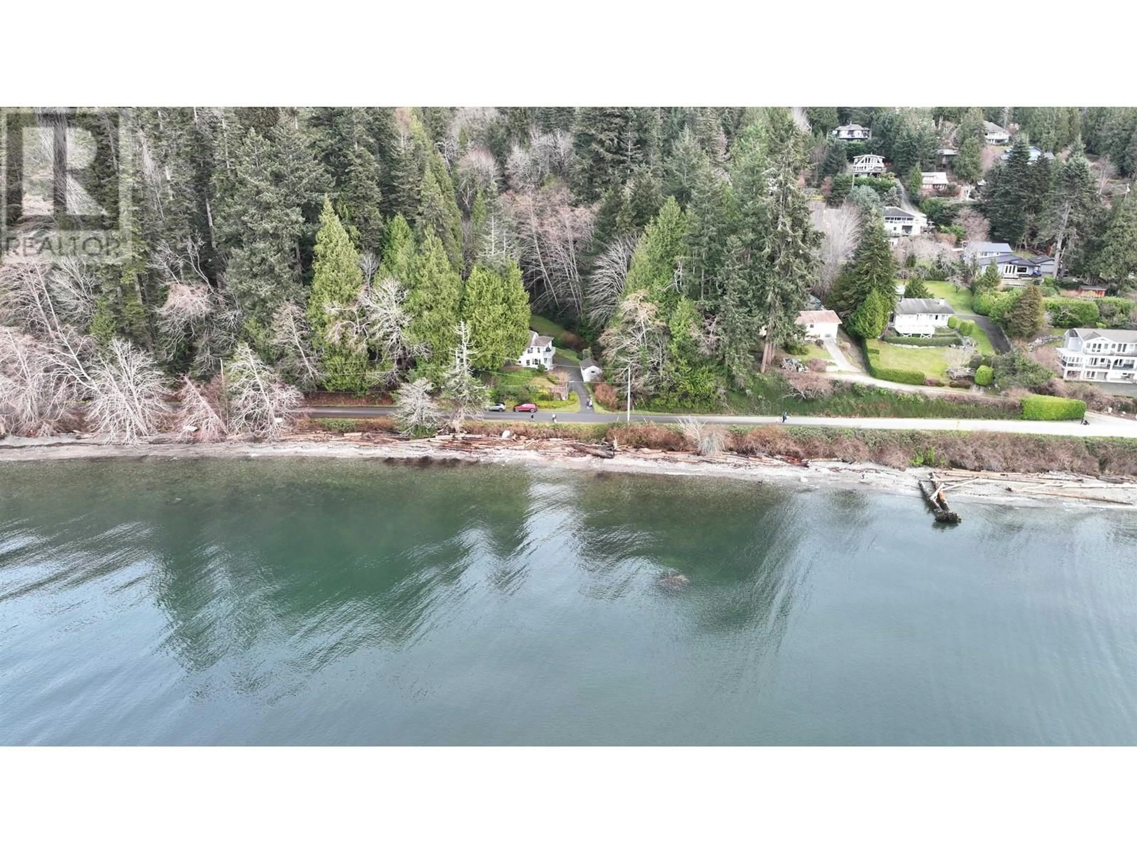 A pic from outside/outdoor area/front of a property/back of a property/a pic from drone, water/lake/river/ocean view for 1730 OCEAN BEACH, Gibsons British Columbia V0N1V5
