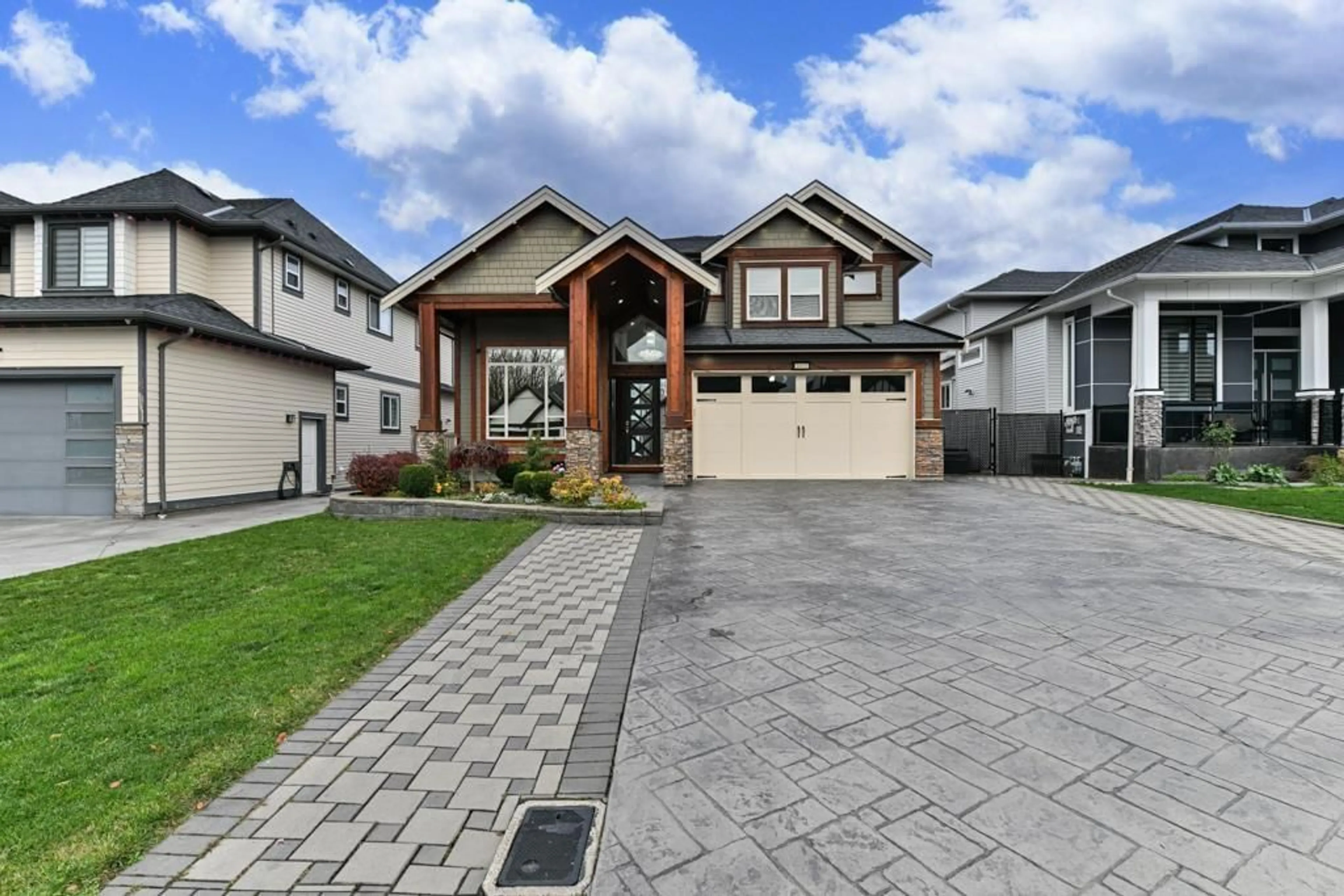 Home with brick exterior material, street for 3412 HEADWATER, Abbotsford British Columbia V2T0G4