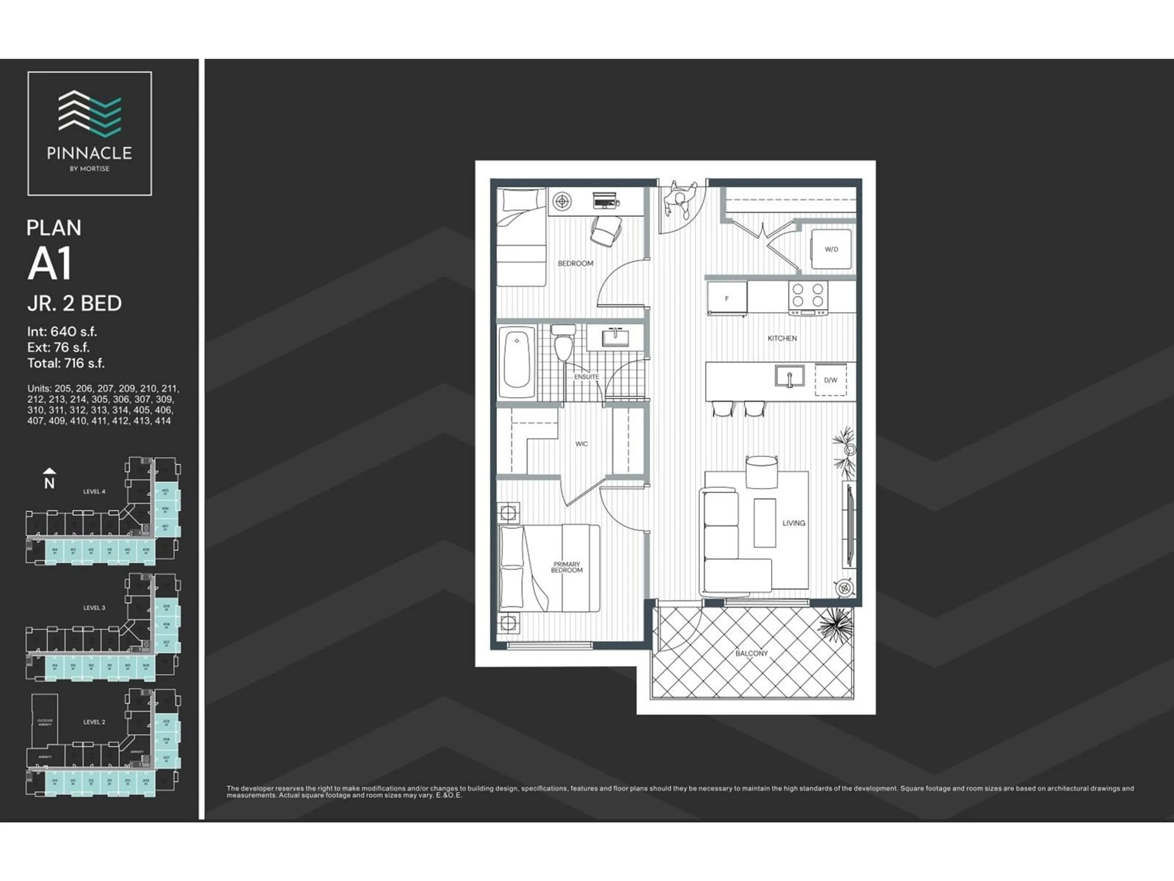 Floor plan for 205 1609 160 STREET, Surrey British Columbia V0V0V0