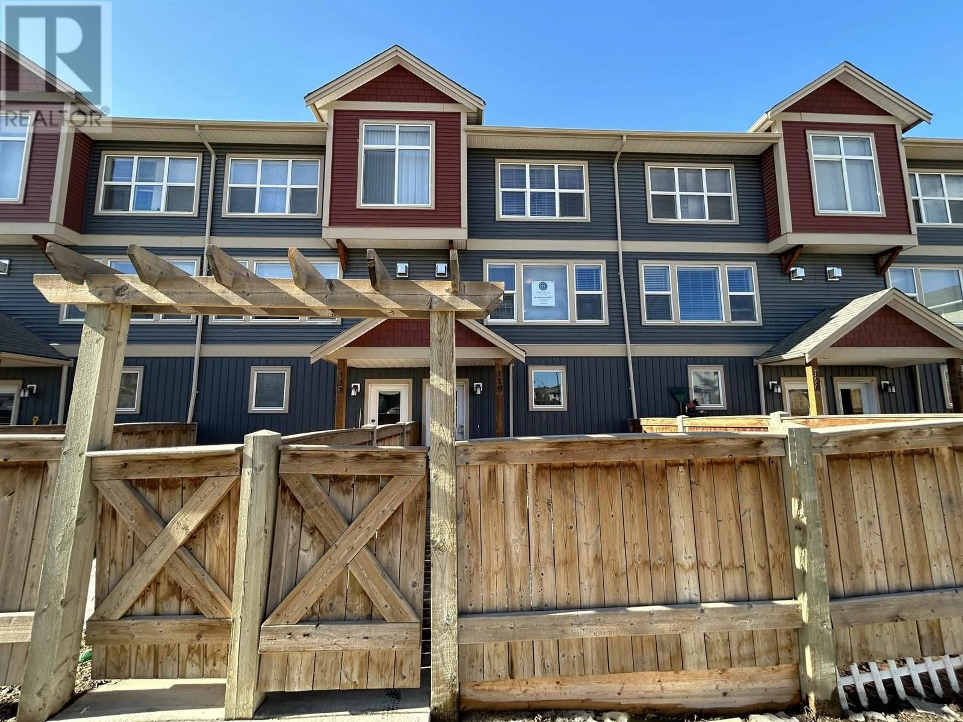 A pic from outside/outdoor area/front of a property/back of a property/a pic from drone, unknown for 119 10303 112 STREET, Fort St. John British Columbia V1J0N6