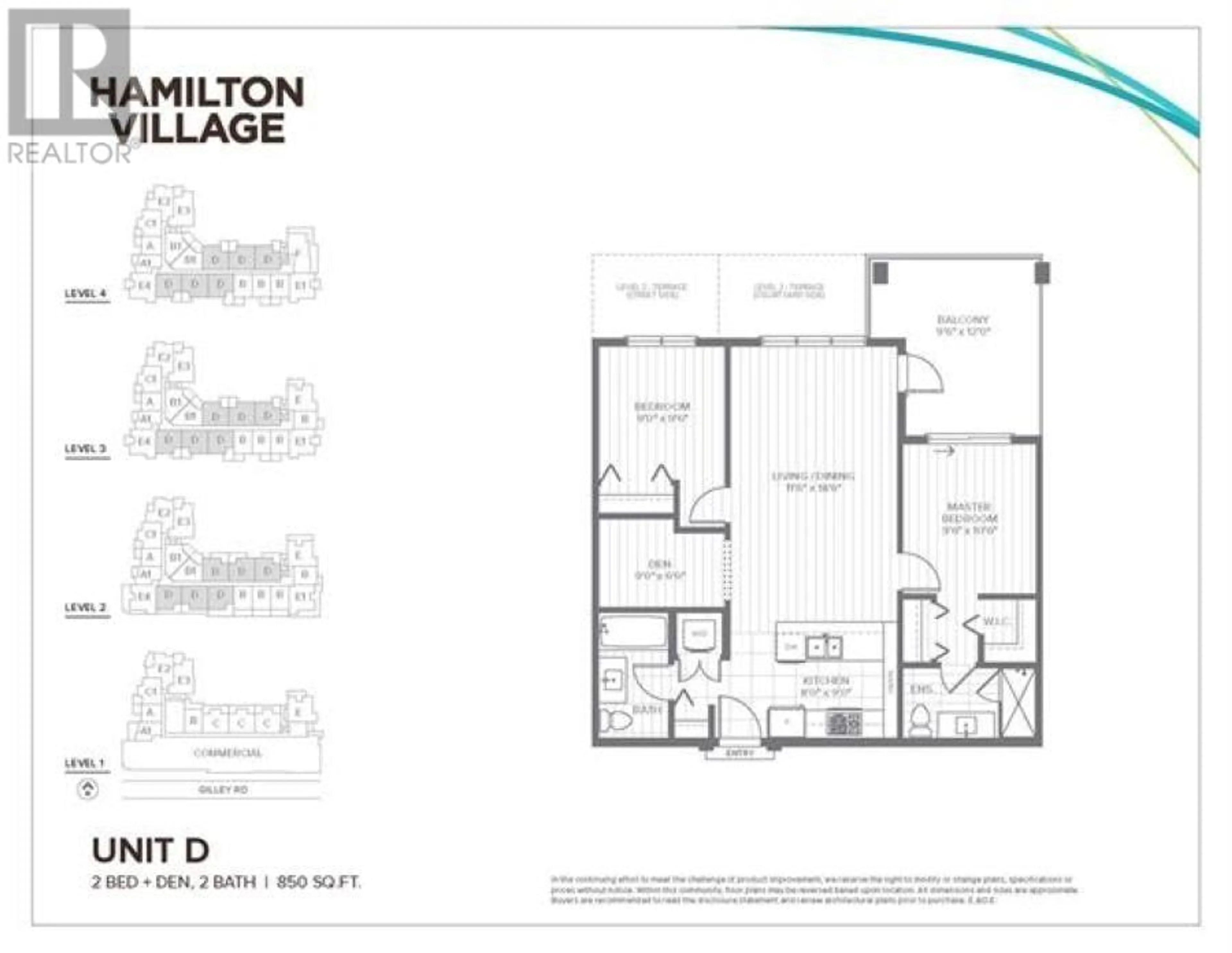 Floor plan for 218 23233 GILLEY ROAD, Richmond British Columbia V6V1E6