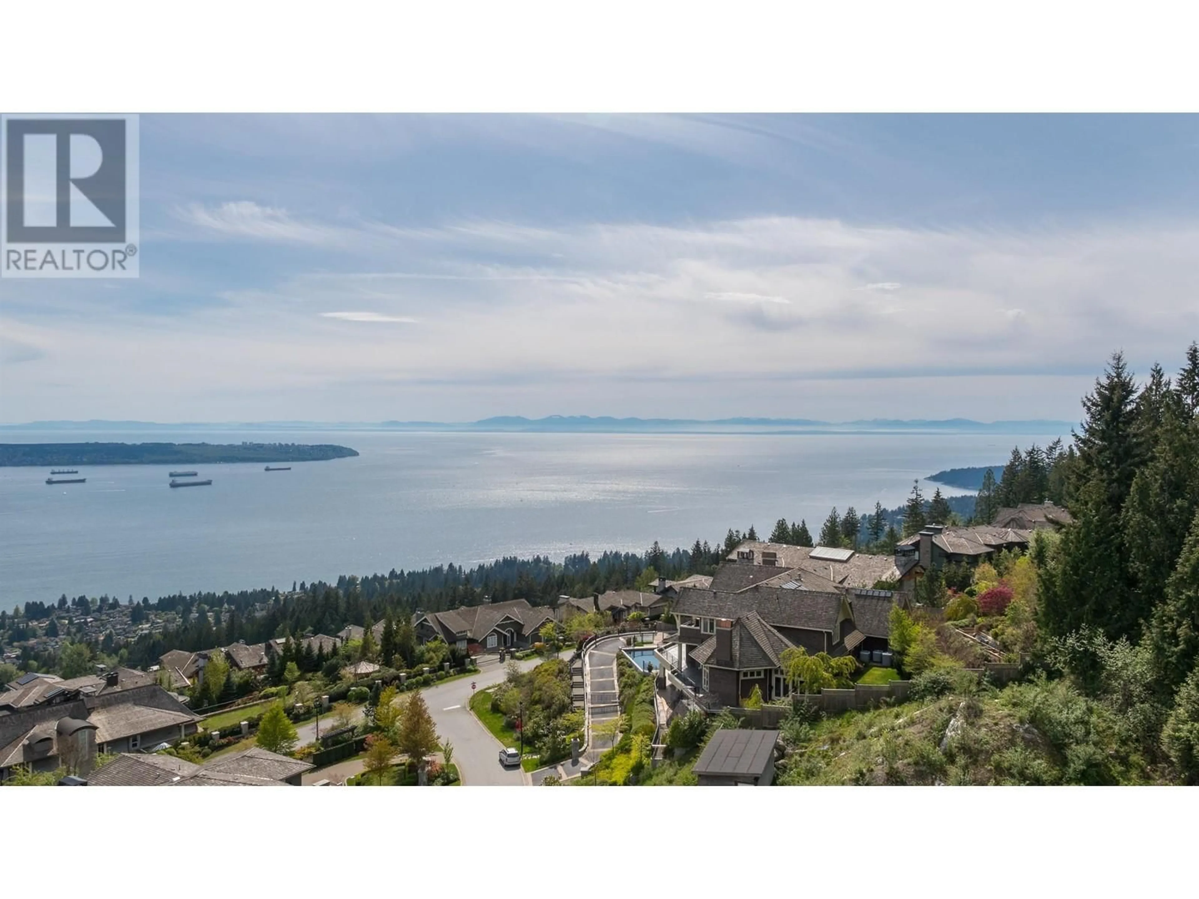 A pic from outside/outdoor area/front of a property/back of a property/a pic from drone, water/lake/river/ocean view for 2345 KADLEC COURT, West Vancouver British Columbia V7S3K3