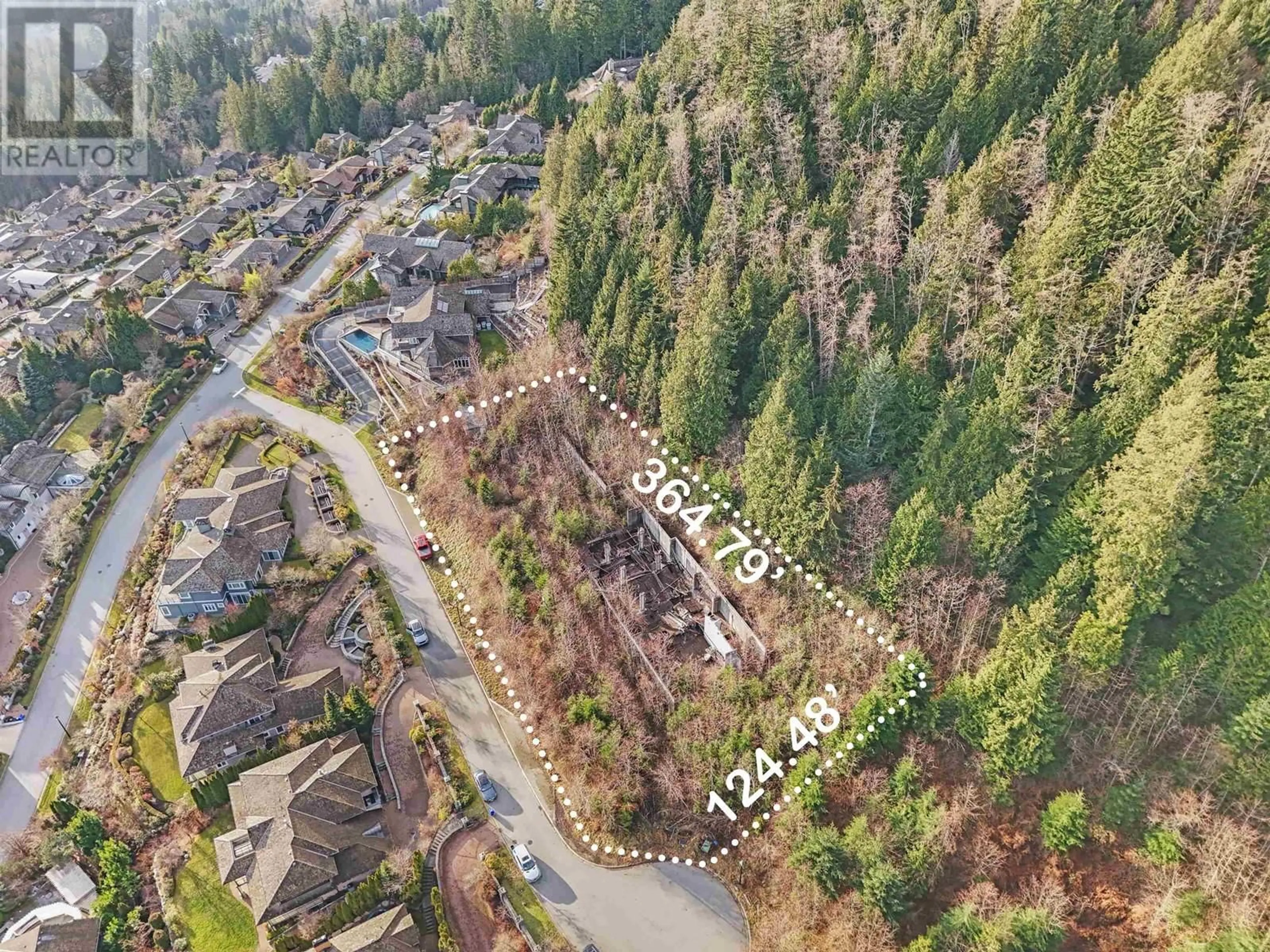 A pic from outside/outdoor area/front of a property/back of a property/a pic from drone, forest/trees view for 2345 KADLEC COURT, West Vancouver British Columbia V7S3K3