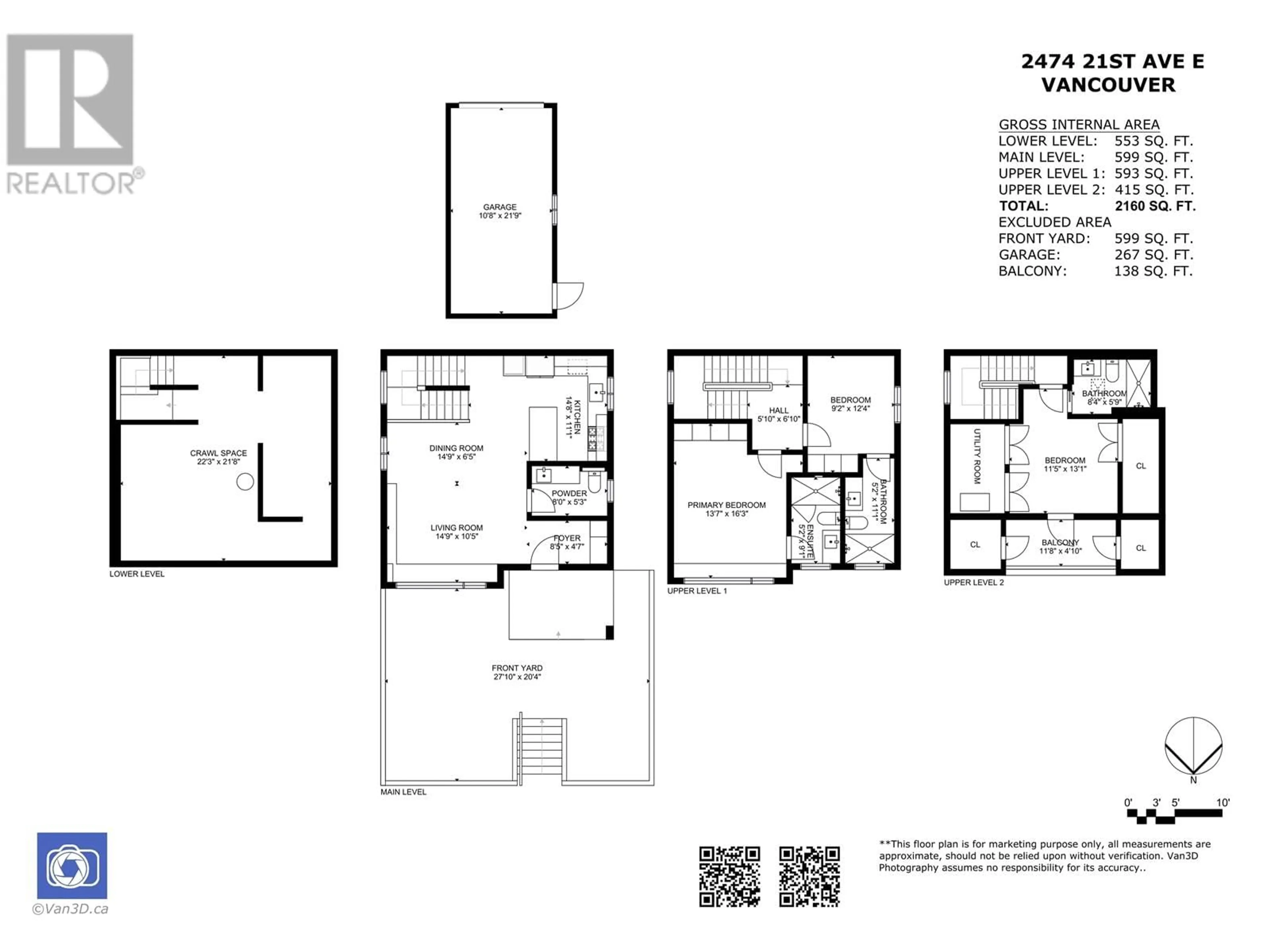 Floor plan for 1 2474 E 21ST AVENUE, Vancouver British Columbia V5M2V8