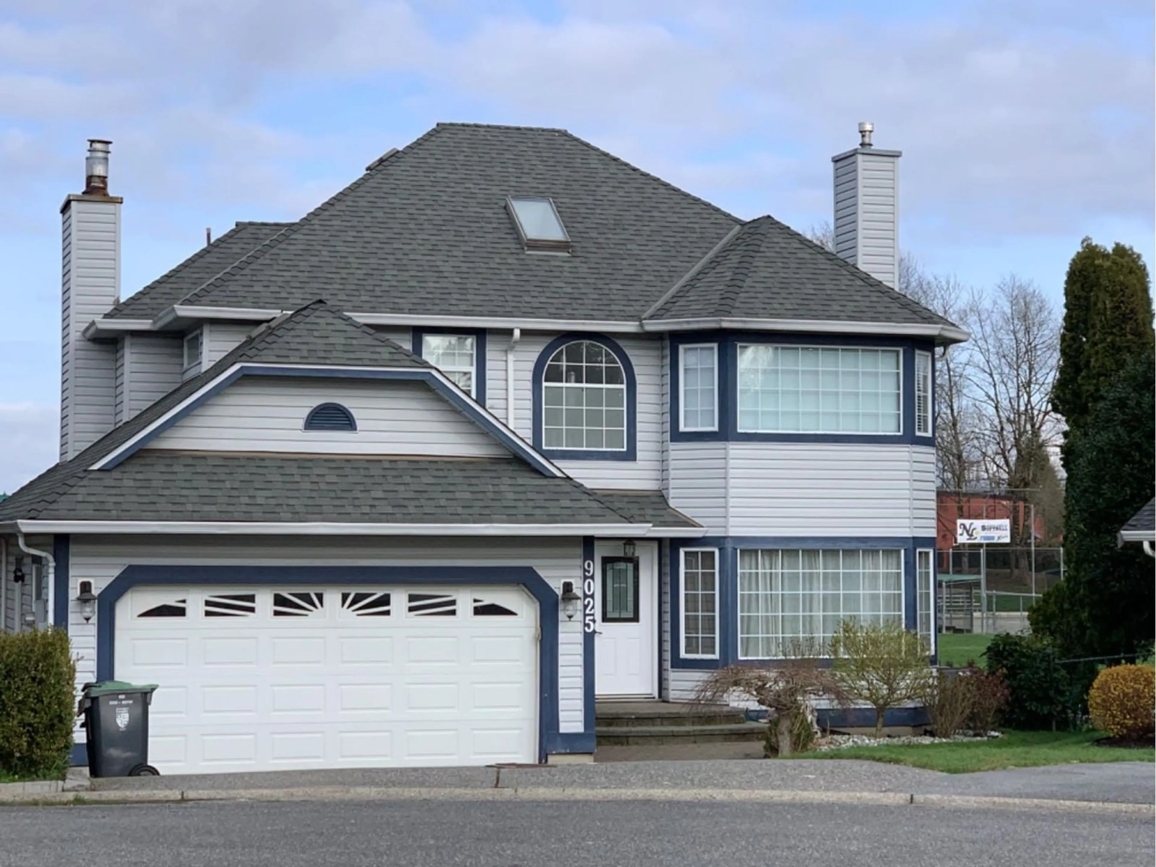 Home with vinyl exterior material, street for 9025 203B STREET, Langley British Columbia V1M2C7