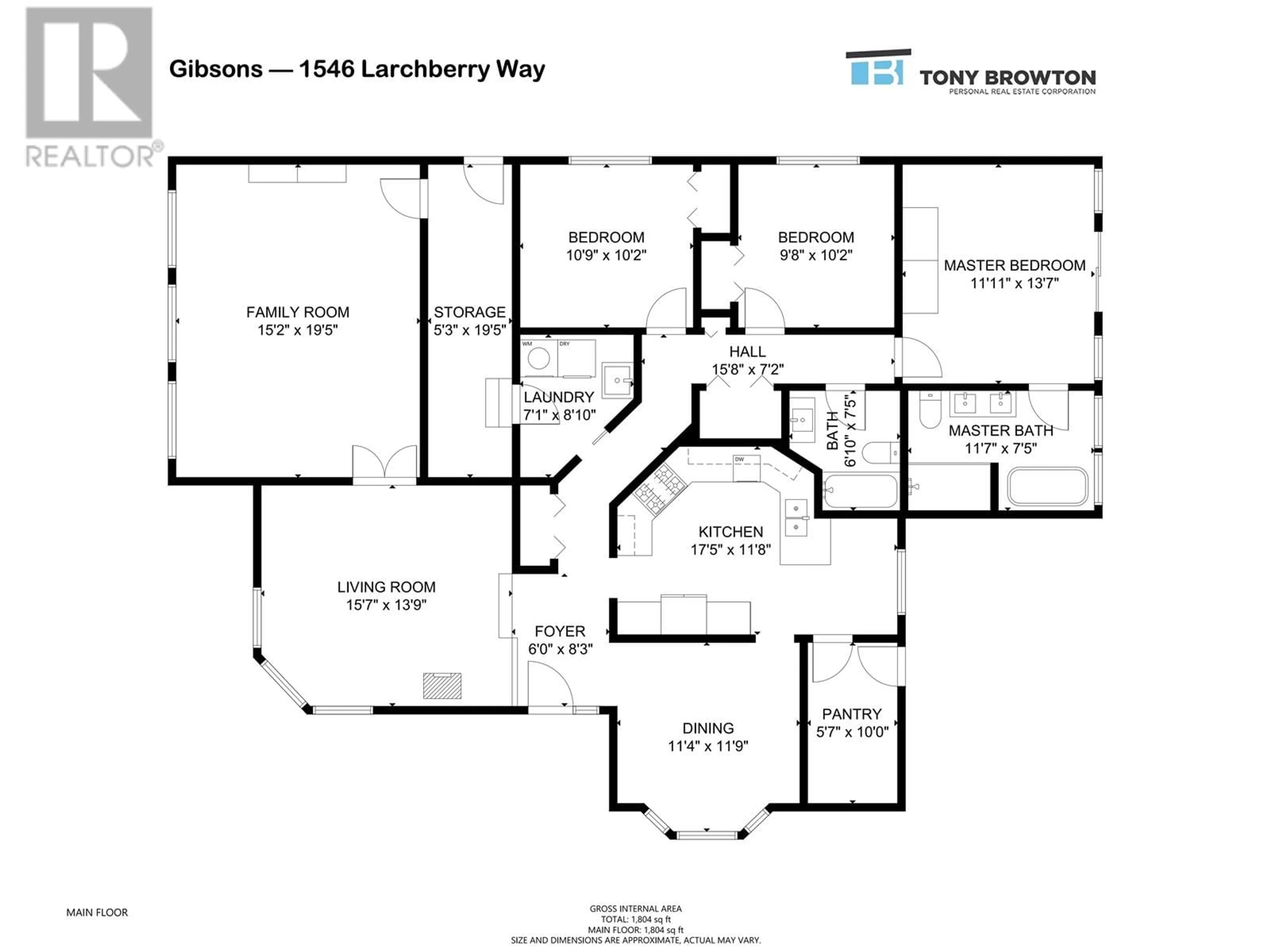 Floor plan for 1546 LARCHBERRY WAY, Gibsons British Columbia V0N1V5