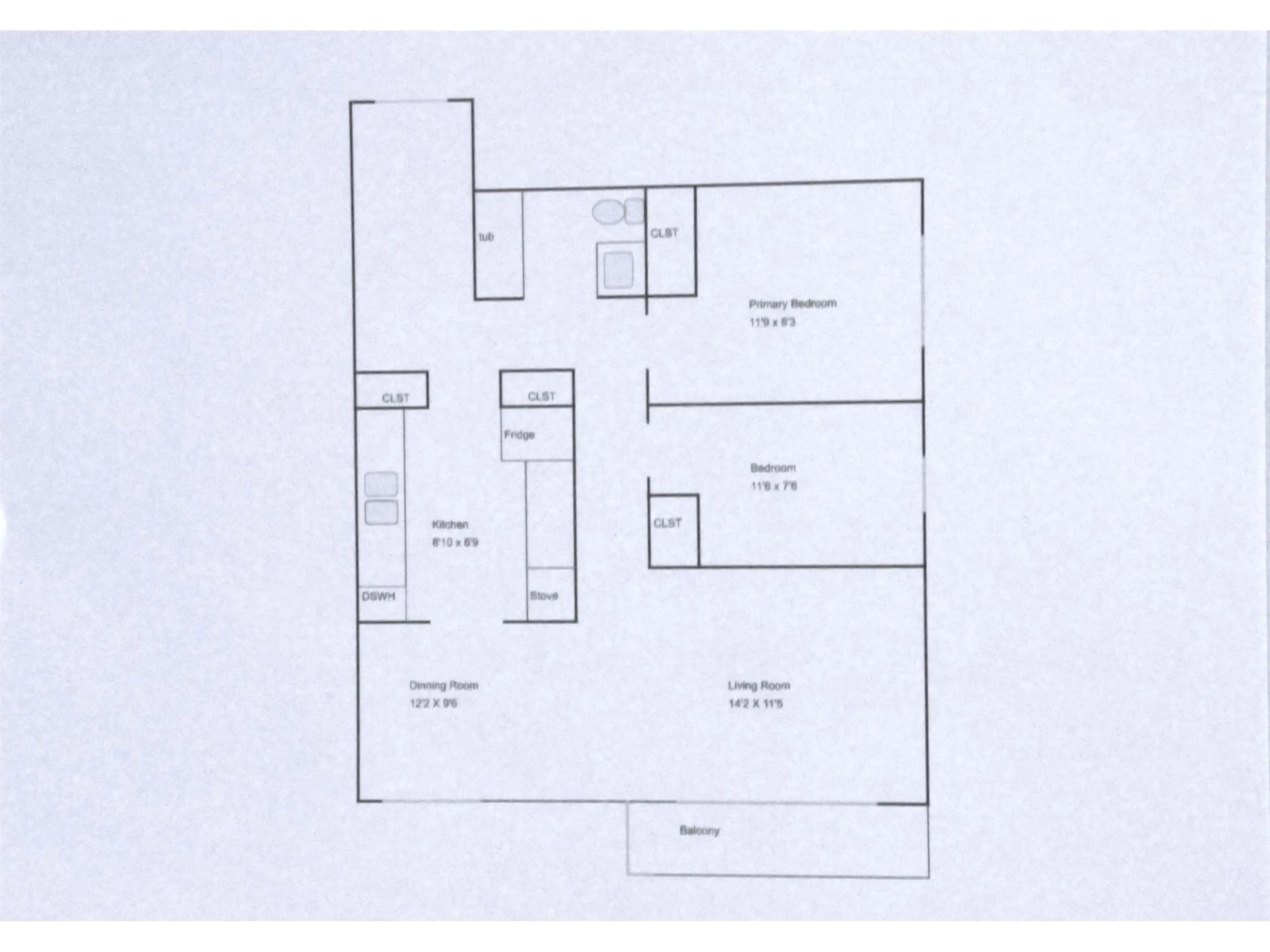 Floor plan for 275C 8635 120 STREET, Delta British Columbia V4C6R5