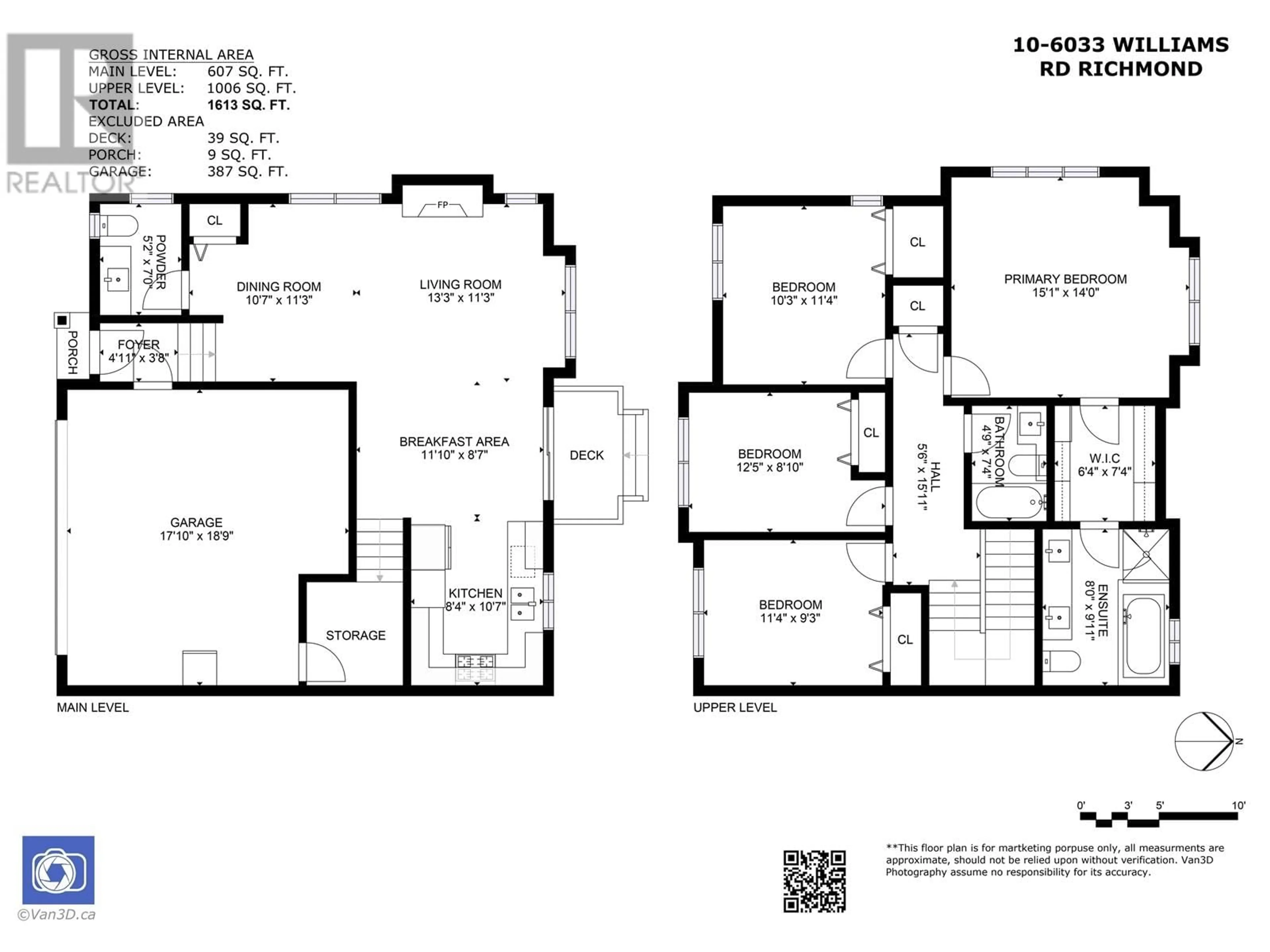 Floor plan for 10 6033 WILLIAMS ROAD, Richmond British Columbia V7E1K4