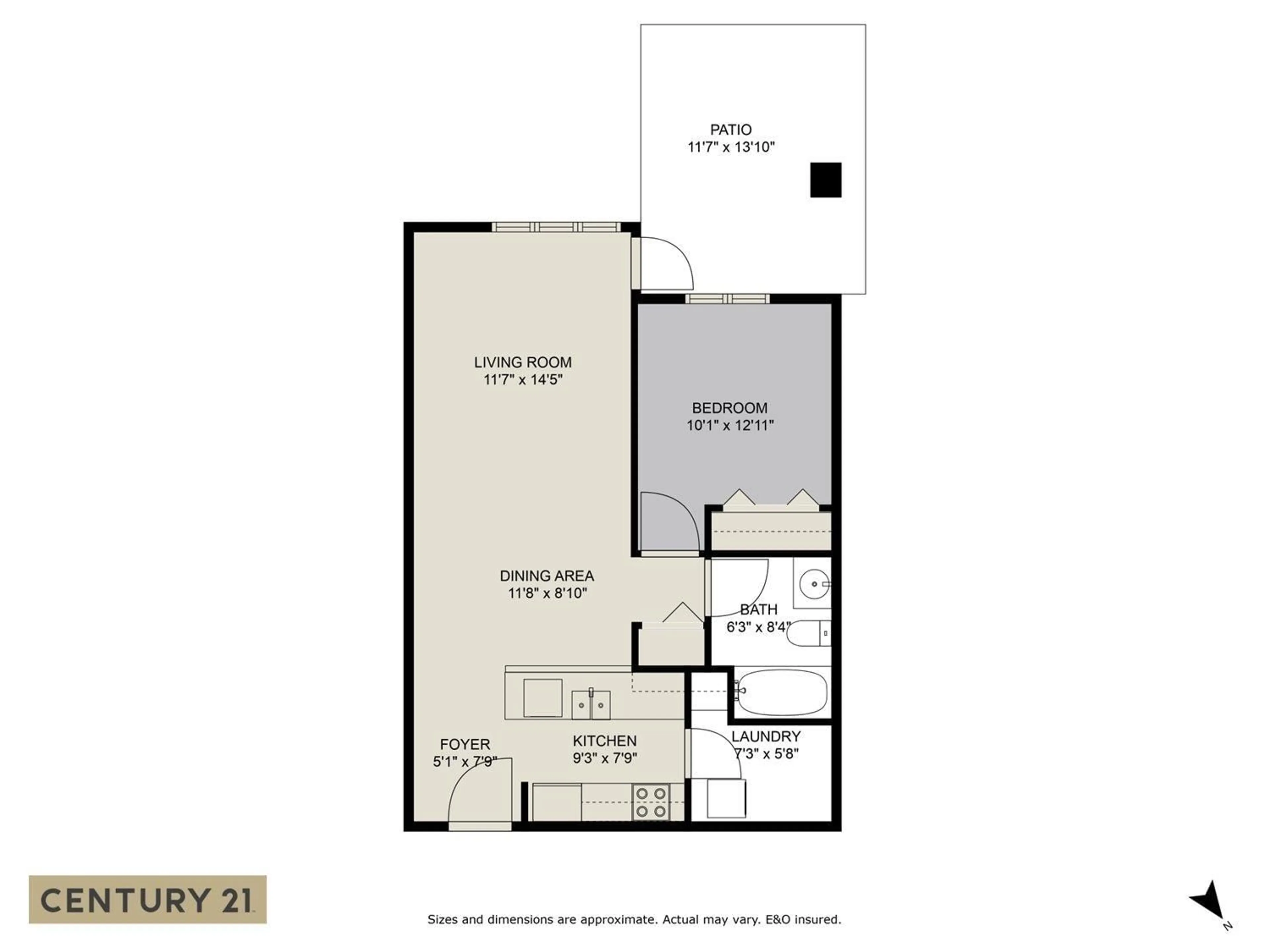 Floor plan for 101 45769 STEVENSON ROAD|Sardis East Ved, Chilliwack British Columbia V2R5Z2