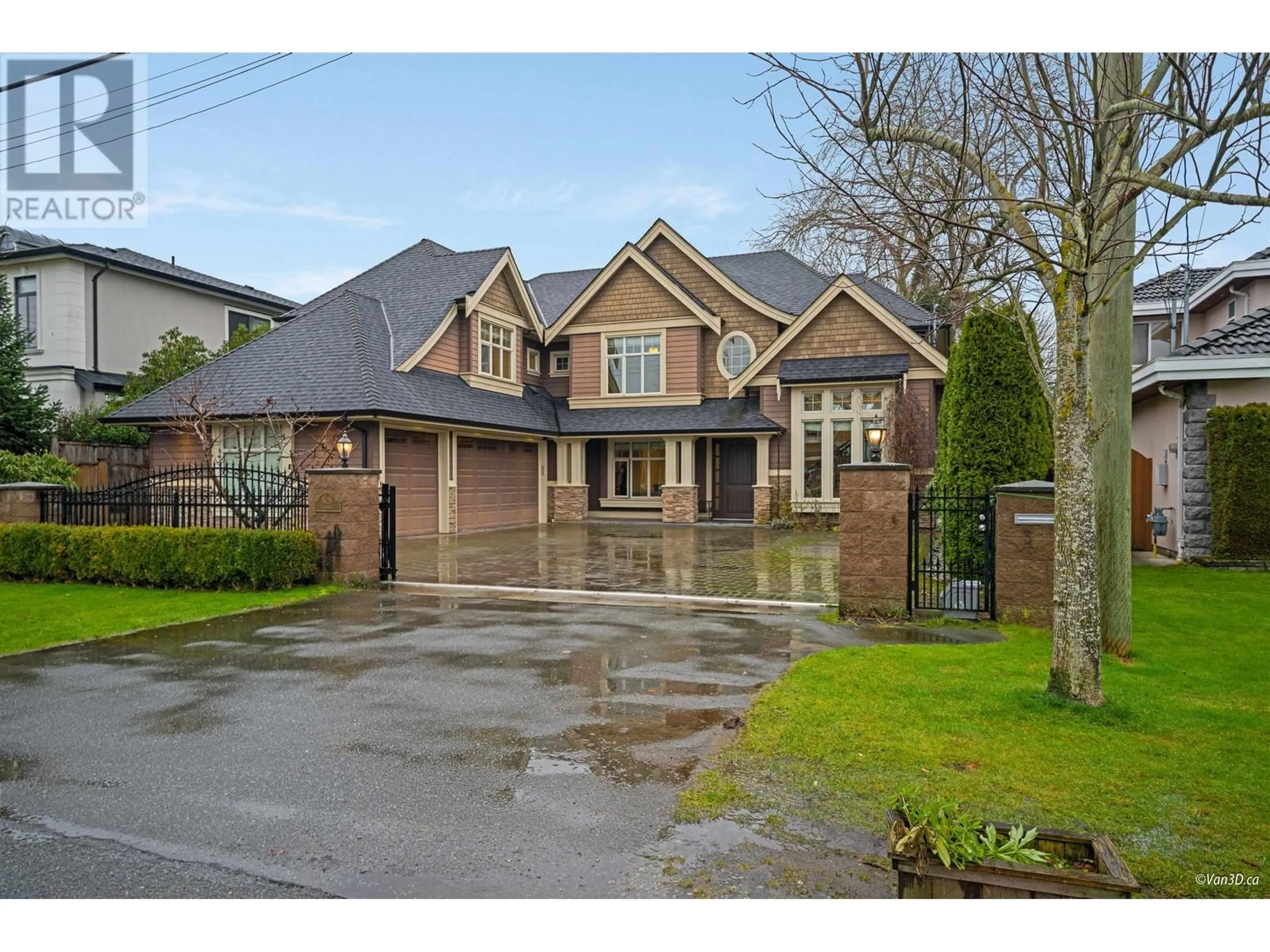 Home with brick exterior material, street for 8428 LAIDMORE ROAD, Richmond British Columbia V7C2B5