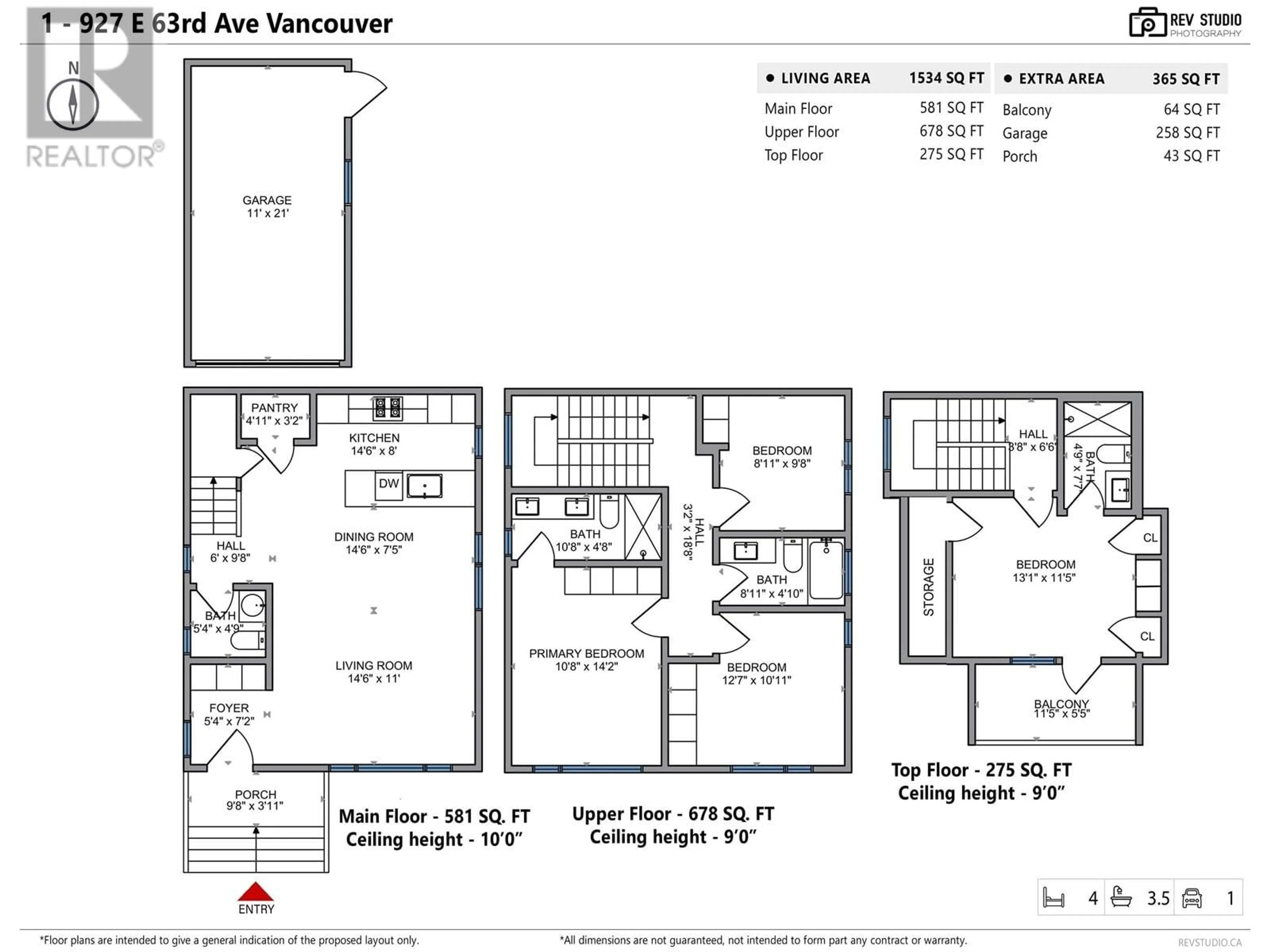 Floor plan for 1 927 E 63RD AVENUE, Vancouver British Columbia V5X2K9