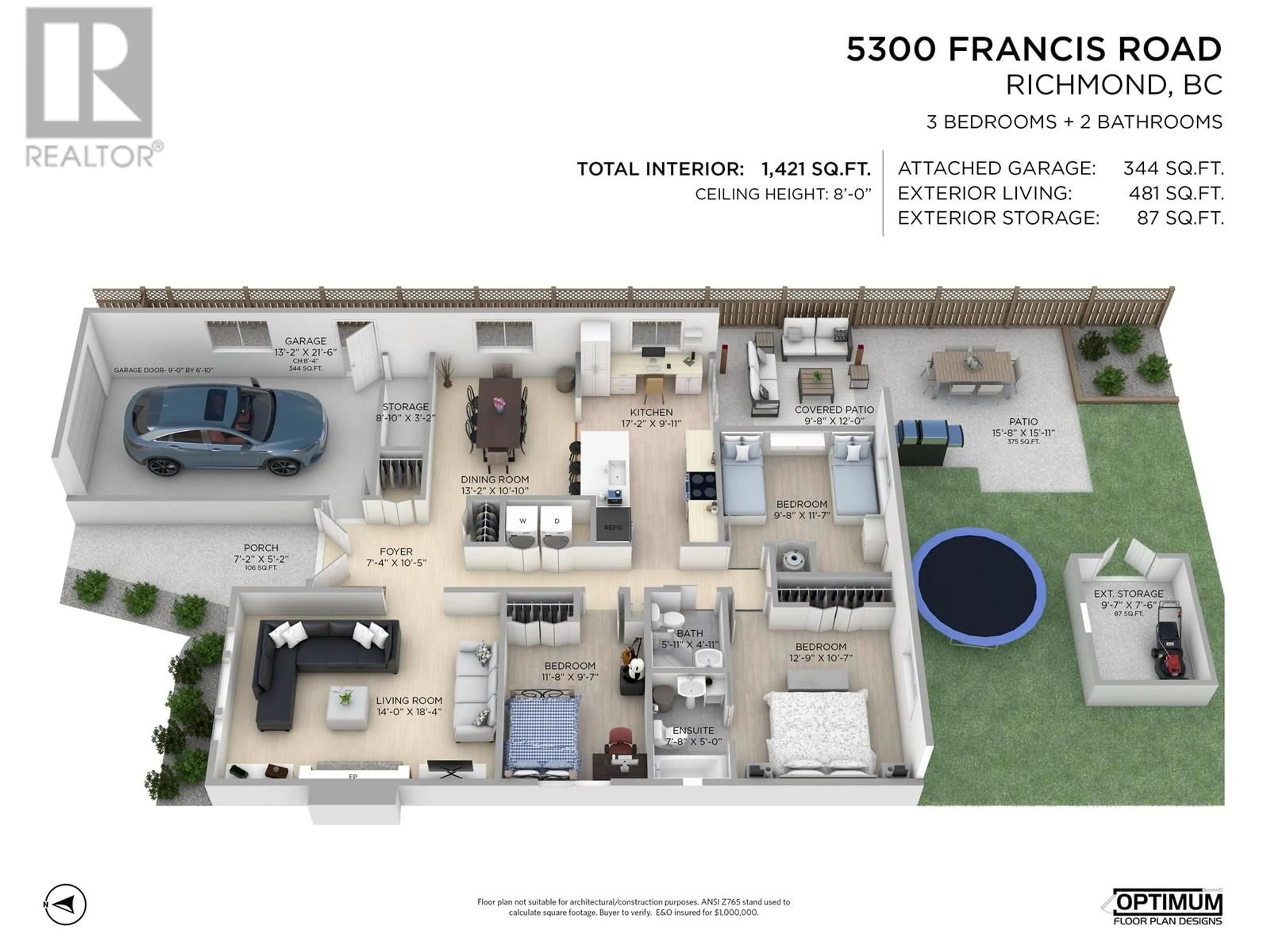 Floor plan for 5300 FRANCIS ROAD, Richmond British Columbia V7C1K3