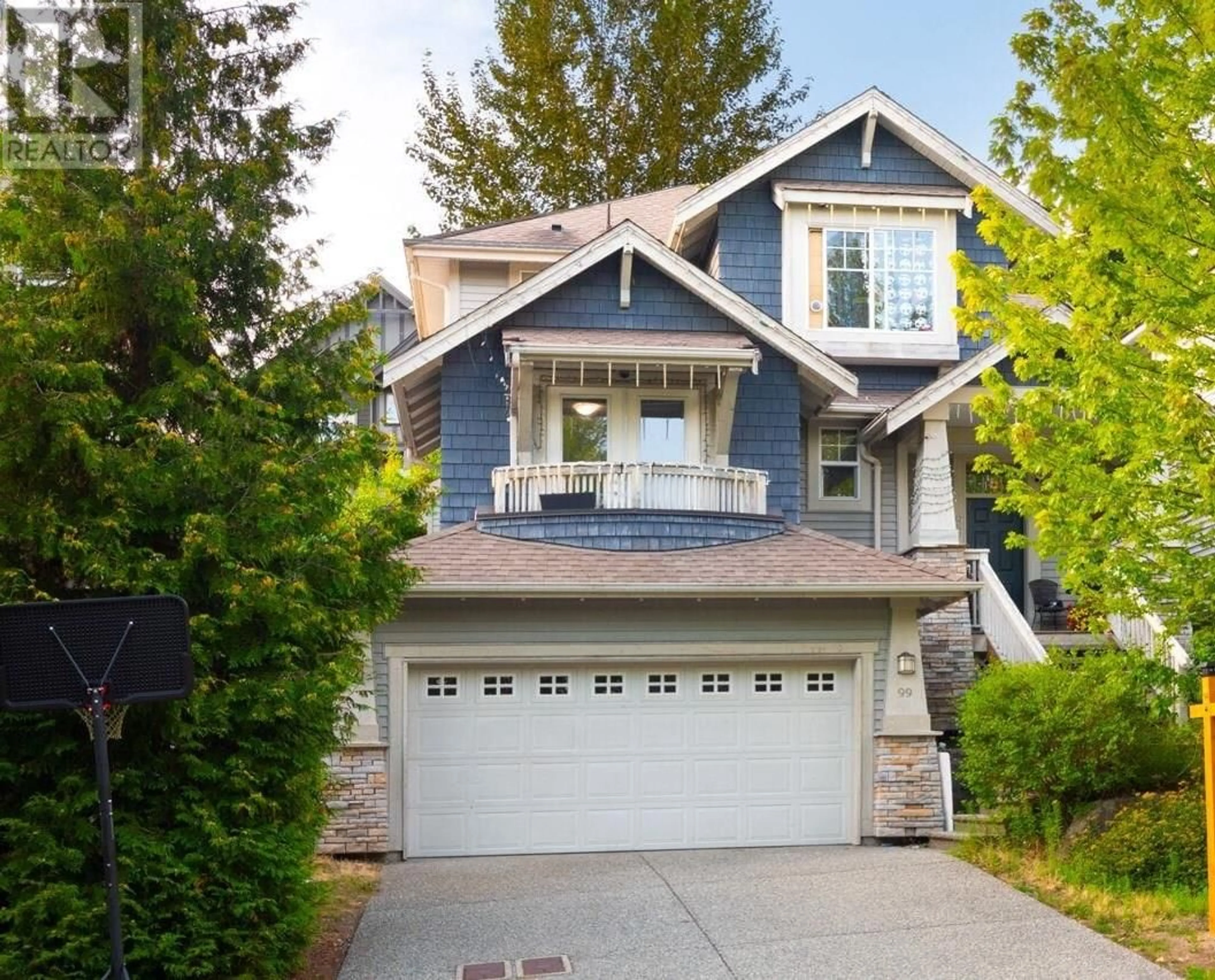 Home with vinyl exterior material, street for 99 MAPLE DRIVE, Port Moody British Columbia V3H0A7