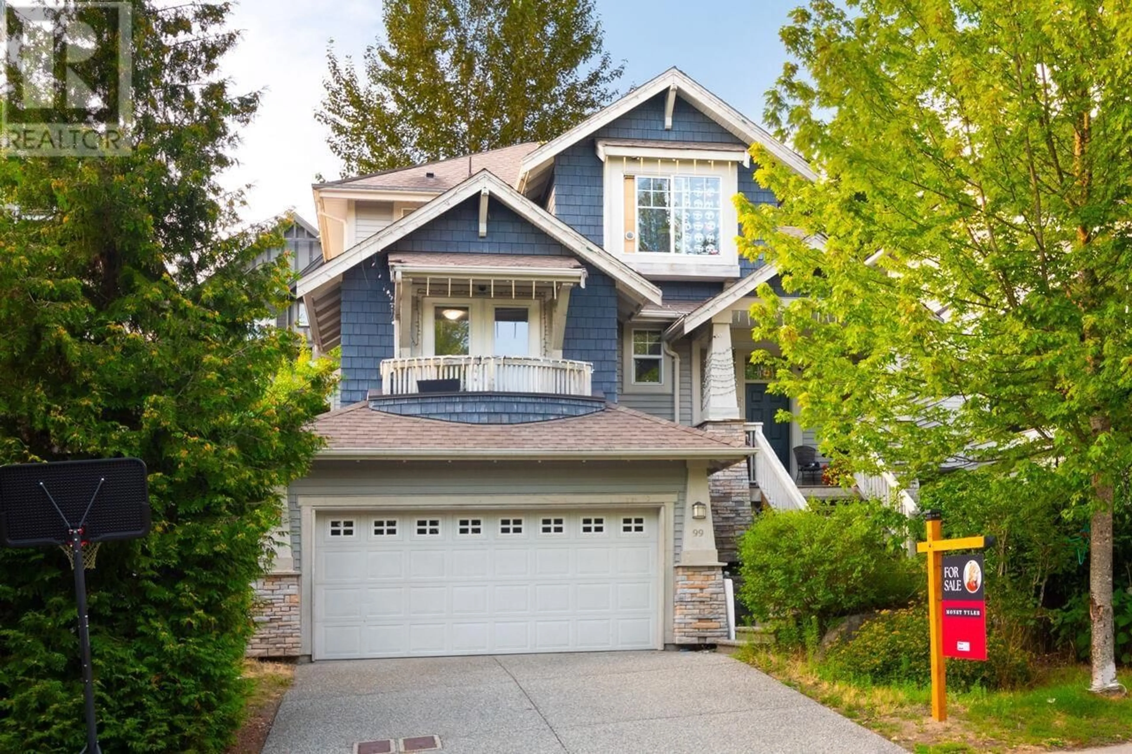 Home with vinyl exterior material, street for 99 MAPLE DRIVE, Port Moody British Columbia V3H0A7