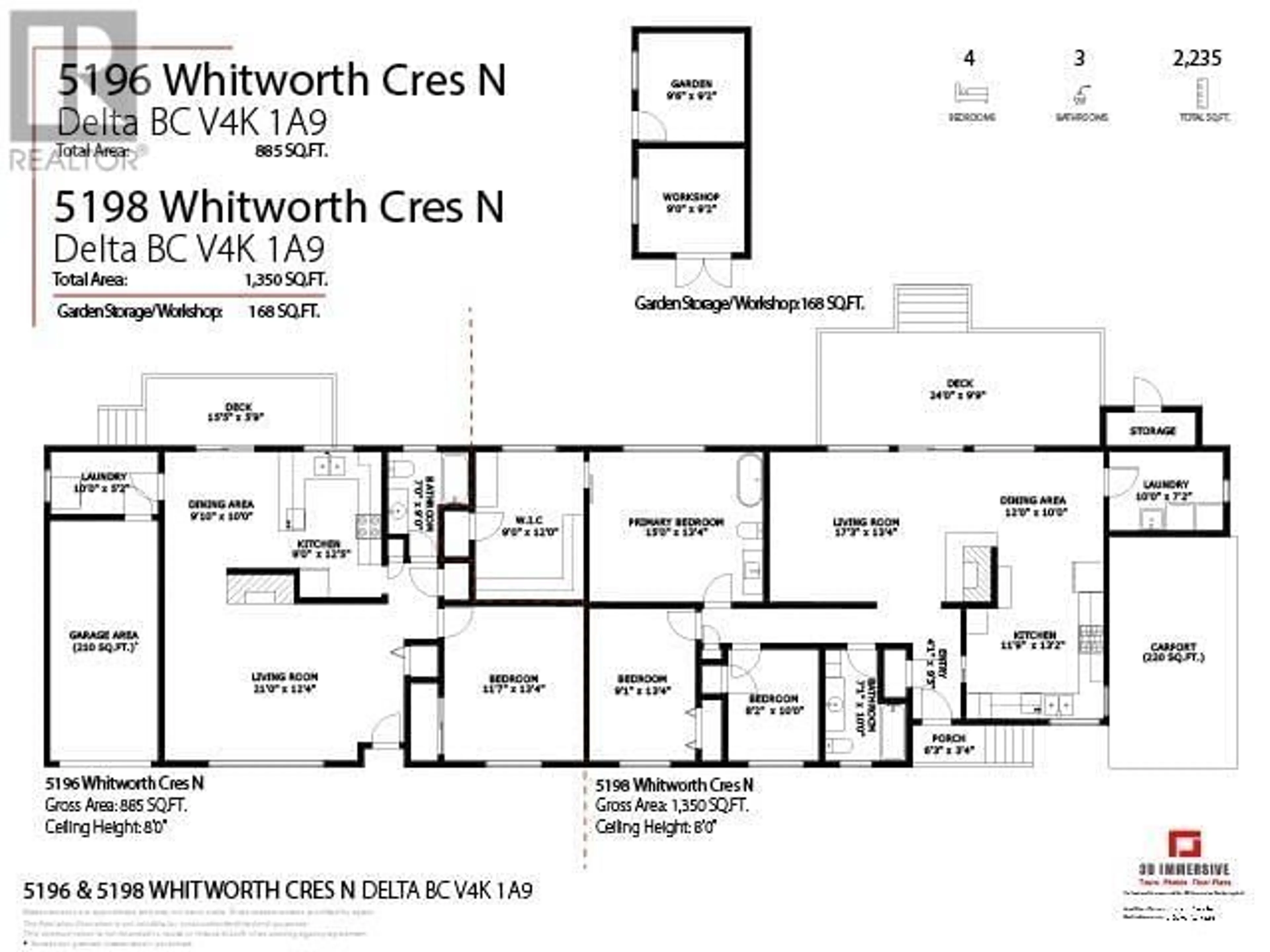 Floor plan for 5196 N WHITWORTH CRESCENT, Delta British Columbia V4K1A9