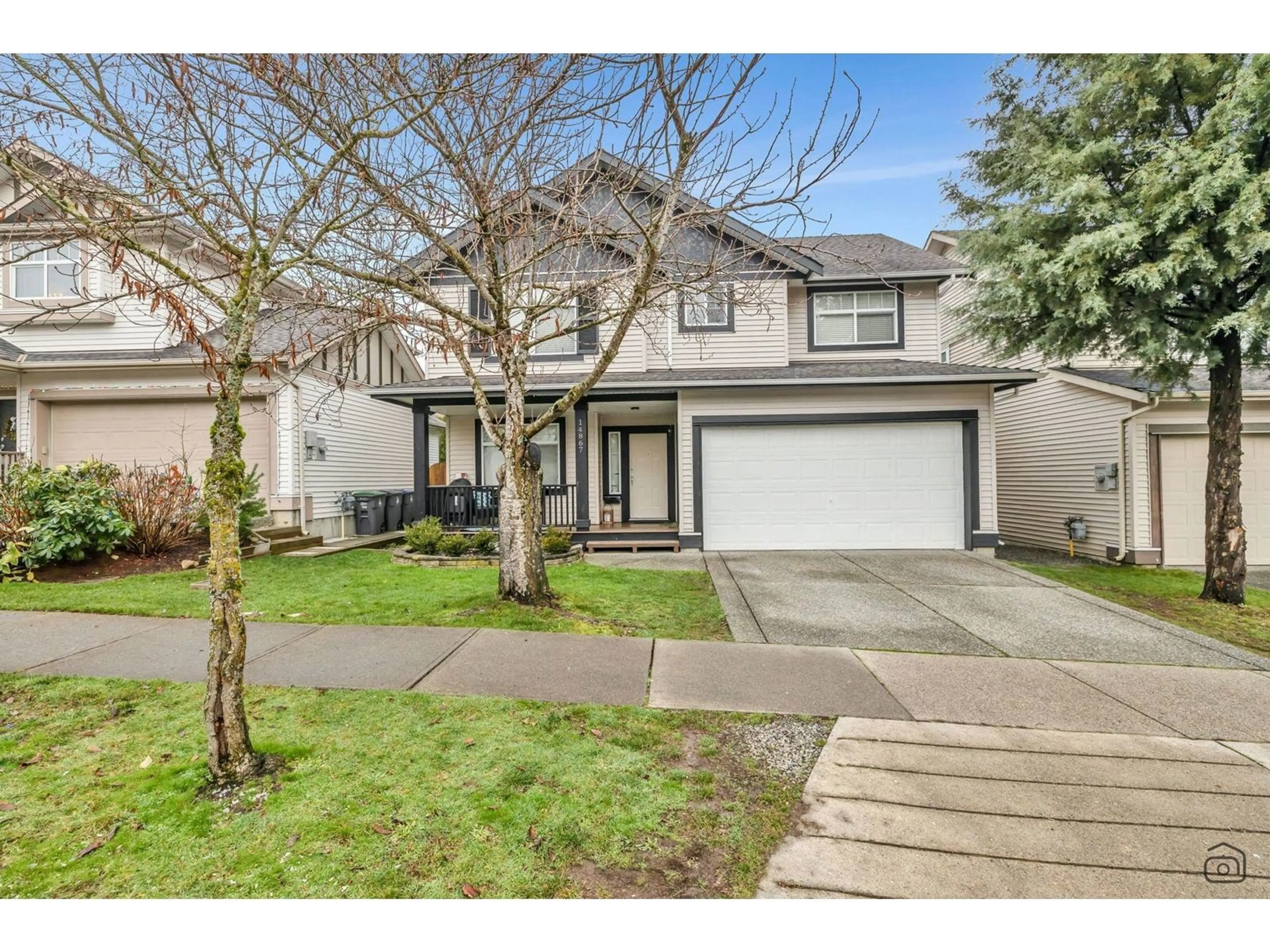 Home with vinyl exterior material, street for 14867 58A, Surrey British Columbia V3S0S5