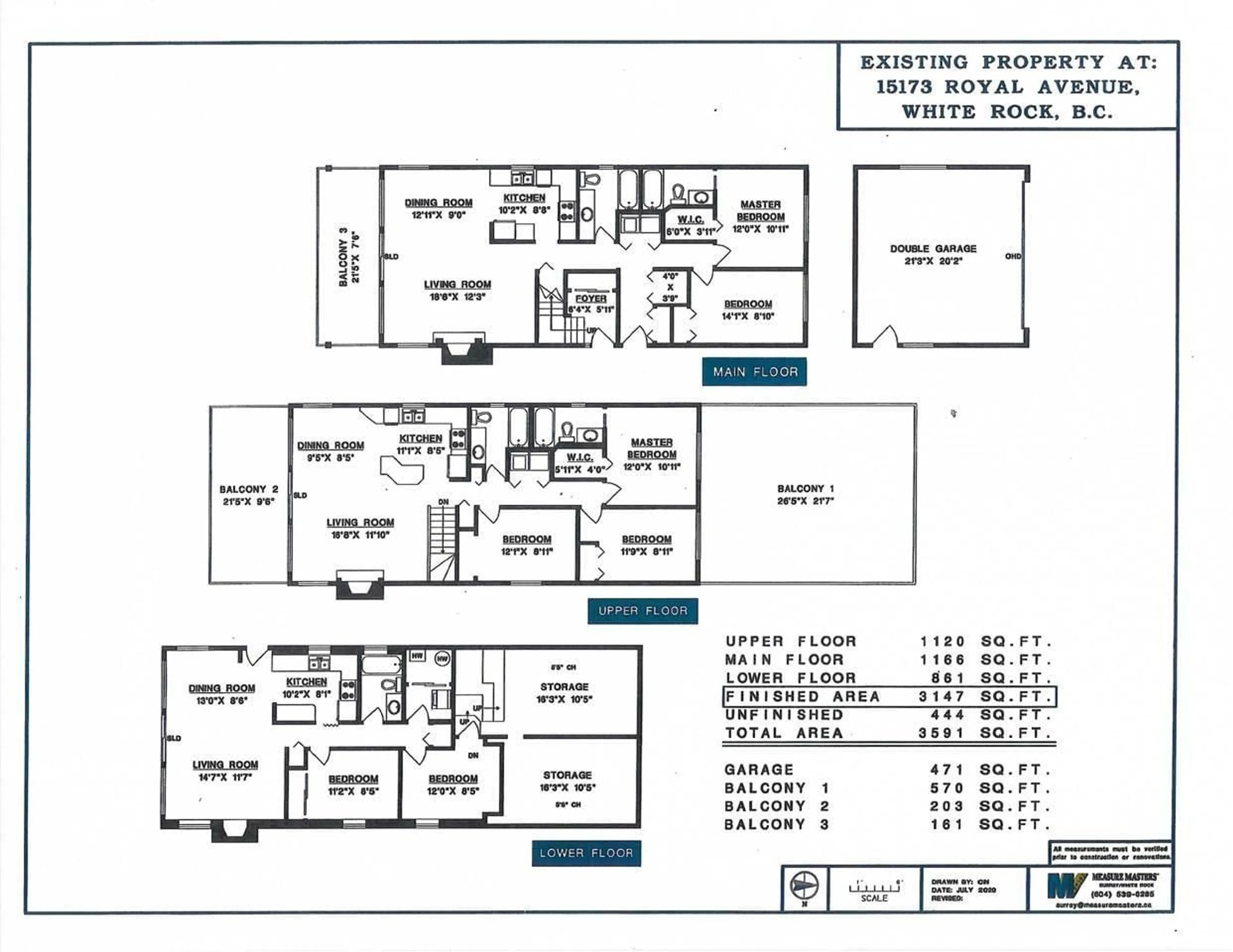 Floor plan for 15173 ROYAL AVENUE, White Rock British Columbia V4B1M2